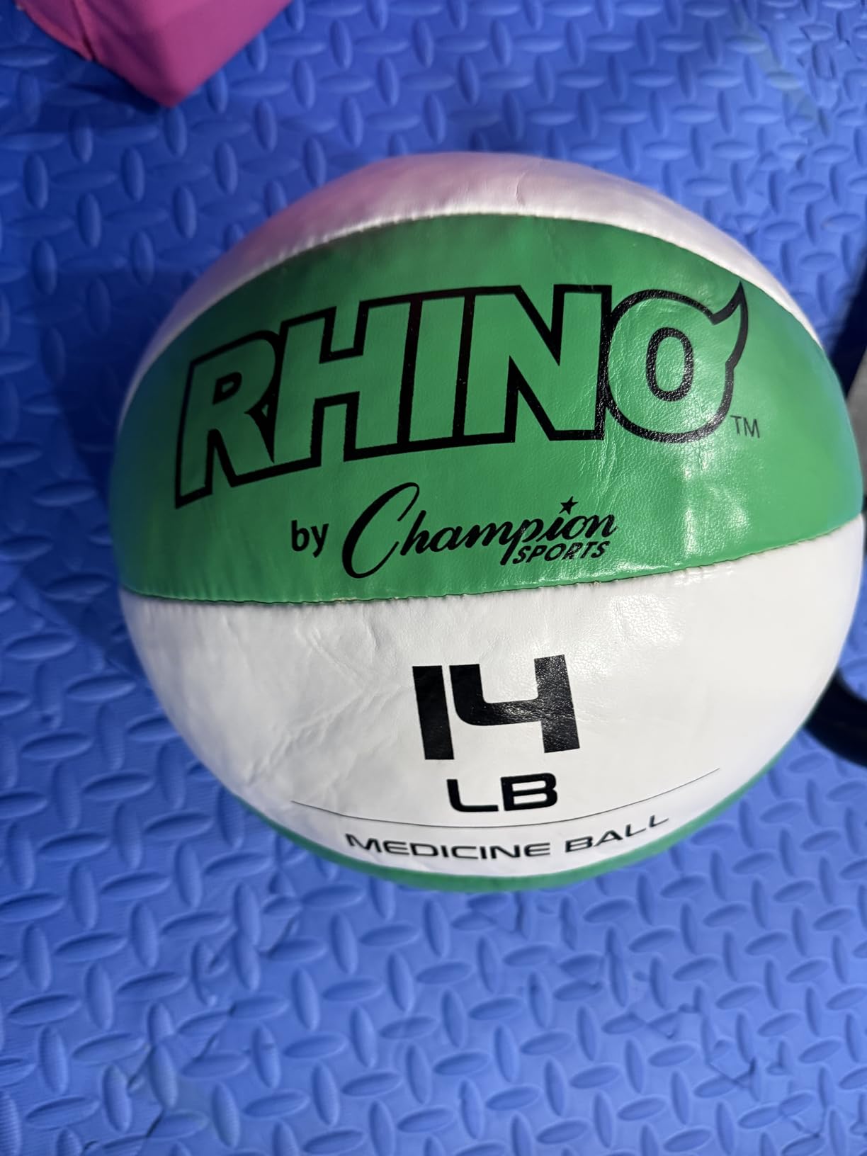 Champion Sports Leather Medicine Balls - Durable Weighted Balls for Strength, Core & Conditioning Training customer photo 1