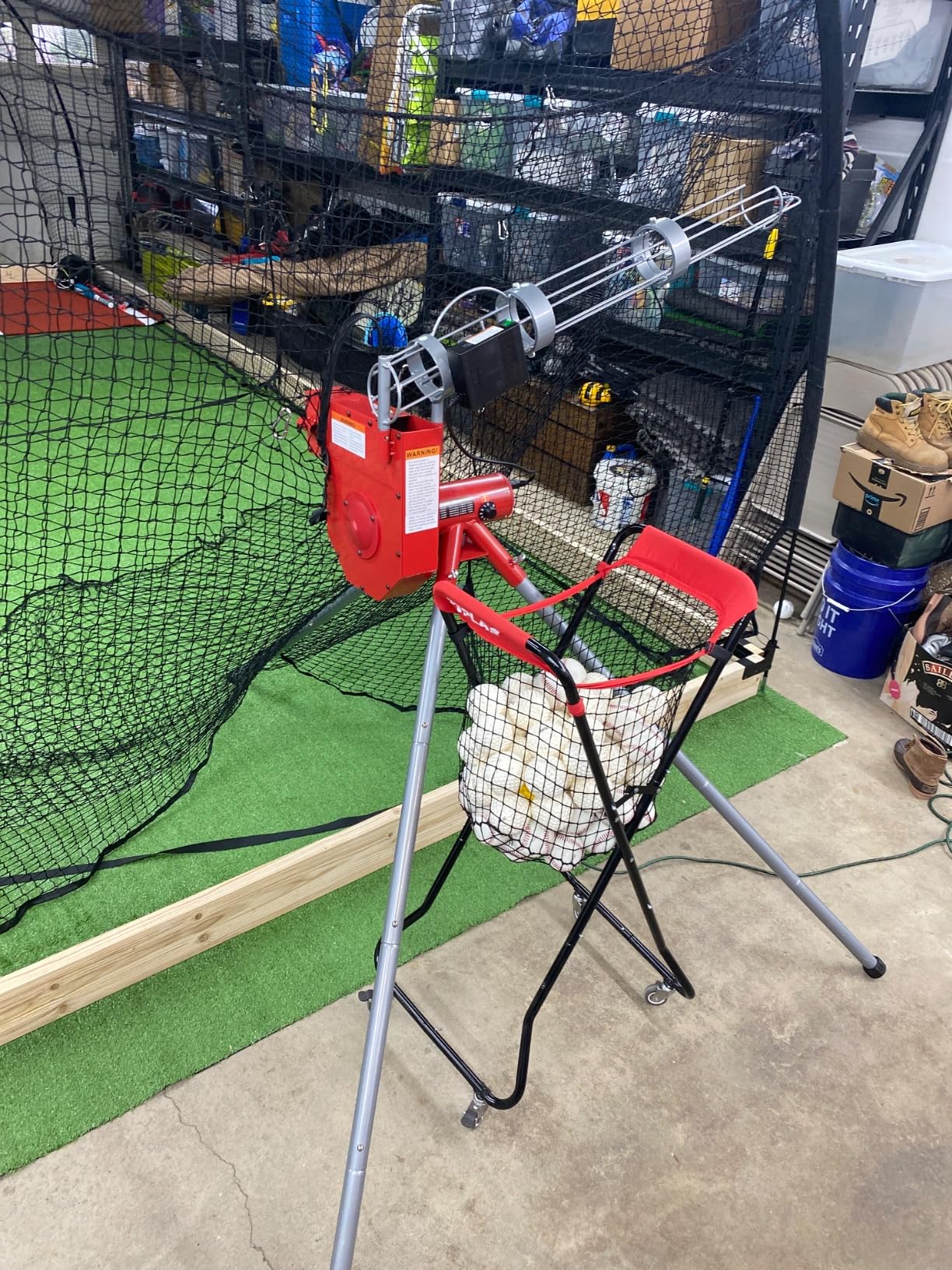 Heater Sports Heavy-Duty Baseball Pitching Machine with Bonus Ball Feeder customer photo 1