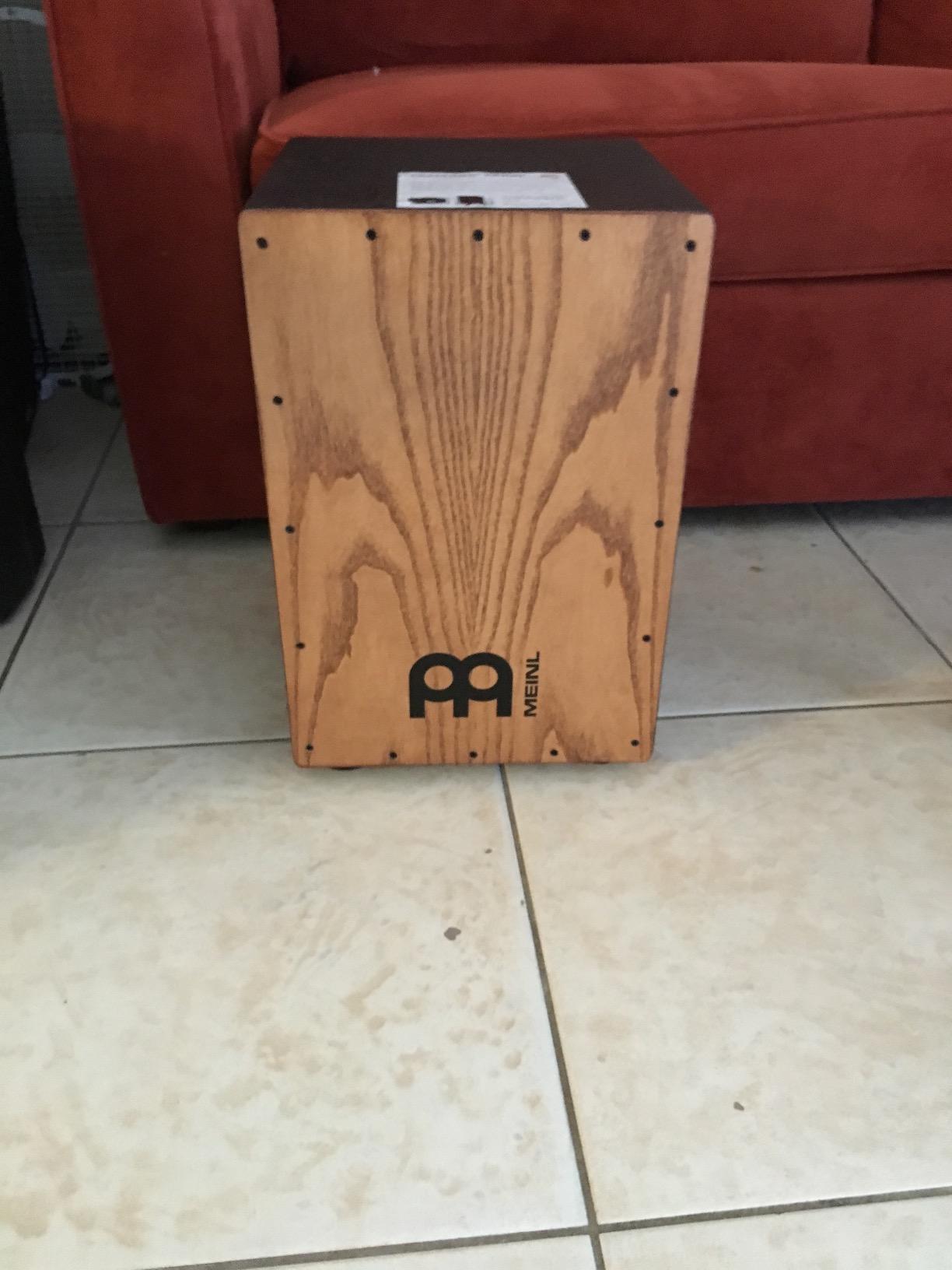 Meinl Percussion HCAJ1AWA Headliner Series Stained American White Ash String Cajon, Medium Size customer photo 1
