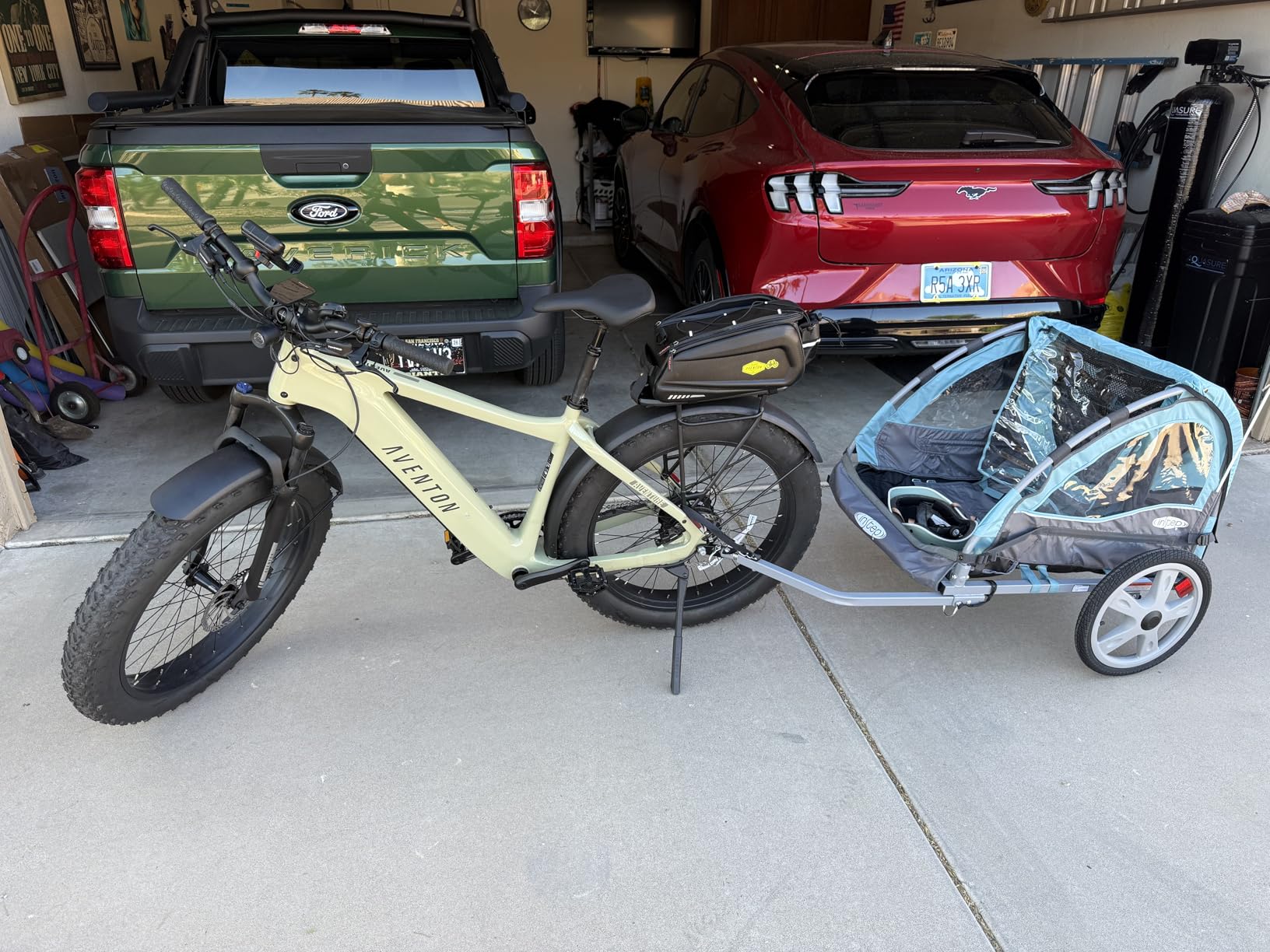 InStep Take 2 Kids Bike Trailer, Double Seat, Universal Coupler, Folding Frame, Quick-Release Wheels, Canopy with Bug Screen and Weather Shield, Bike Trailer for Kids customer photo 2