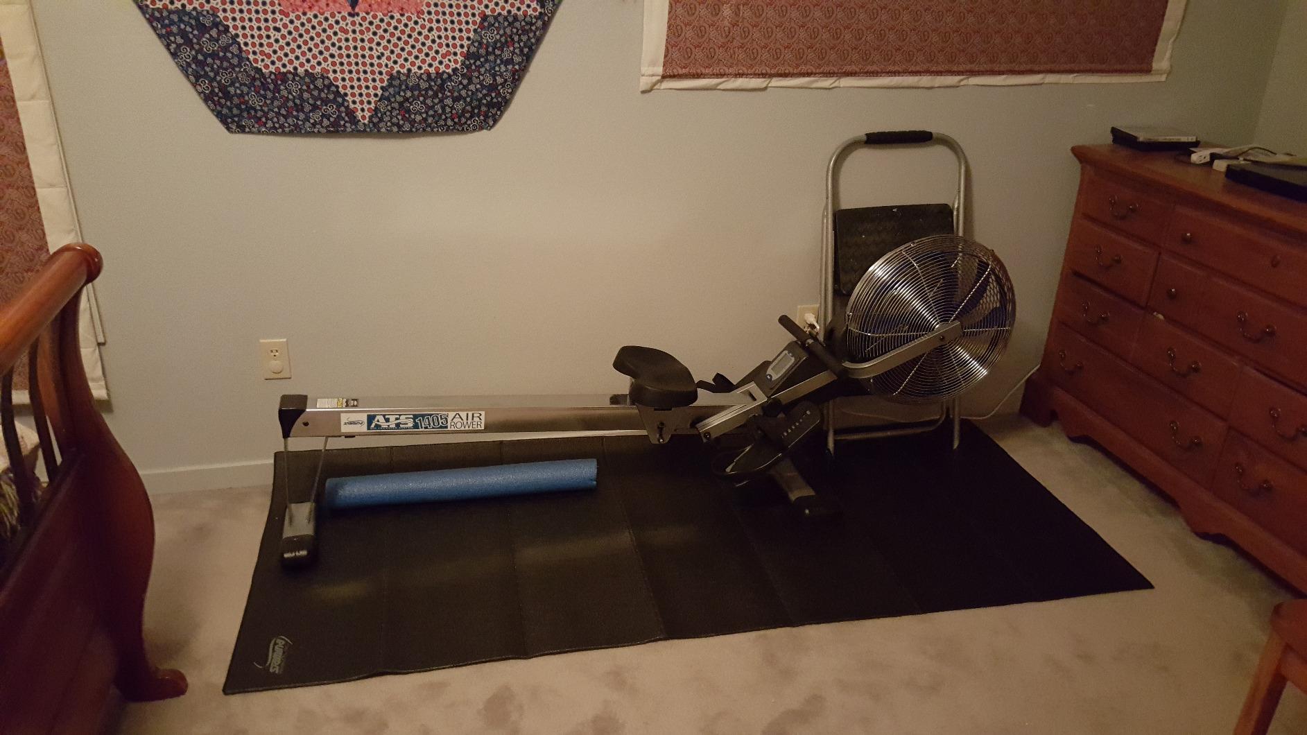 Stamina Elite ATS Air Rower - Smart Workout App, No Subscription Required - Upgraded Foldable Rowing Machine - LCD Monitor customer photo 1