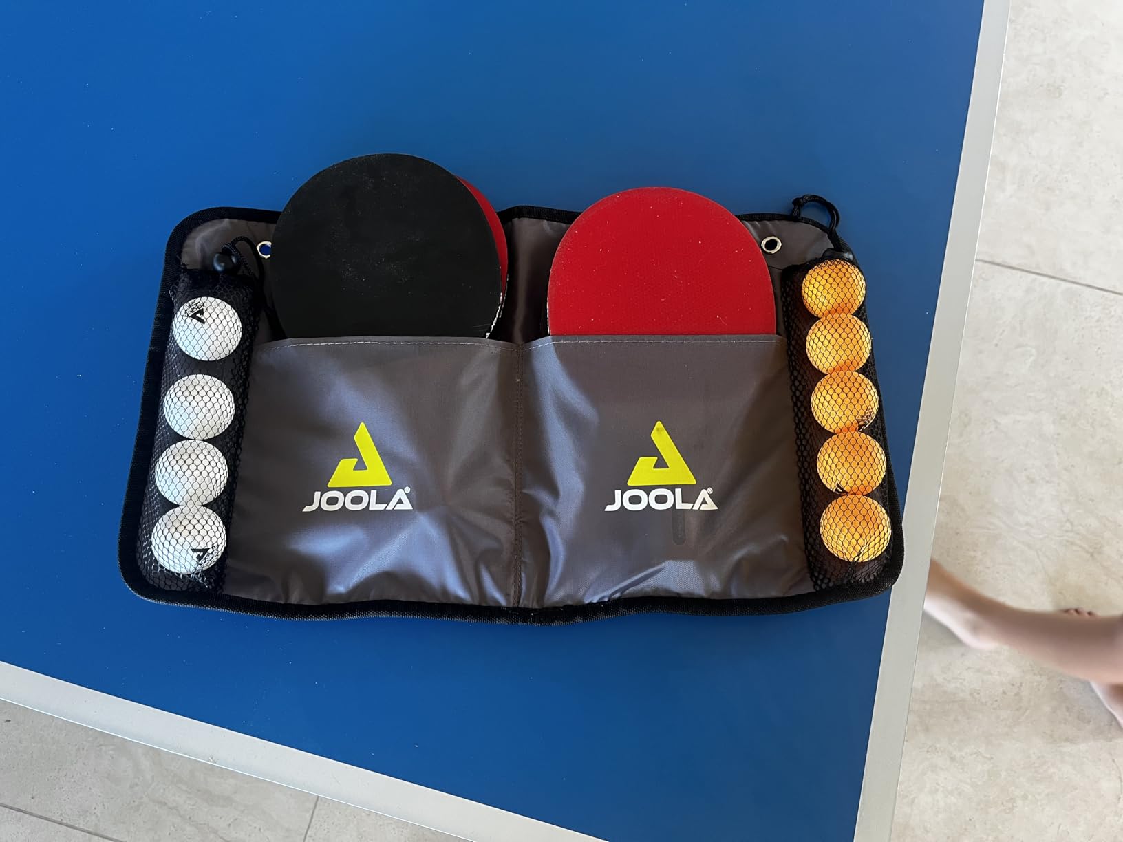 JOOLA Family Premium Ping Pong Paddles Set of 4 - Advanced Table Tennis Rackets, 10 Training 3 Star Ping Pong Balls, and Storage Case - Competitive or Recreational Play - Indoor and Outdoor Compatible customer photo 1