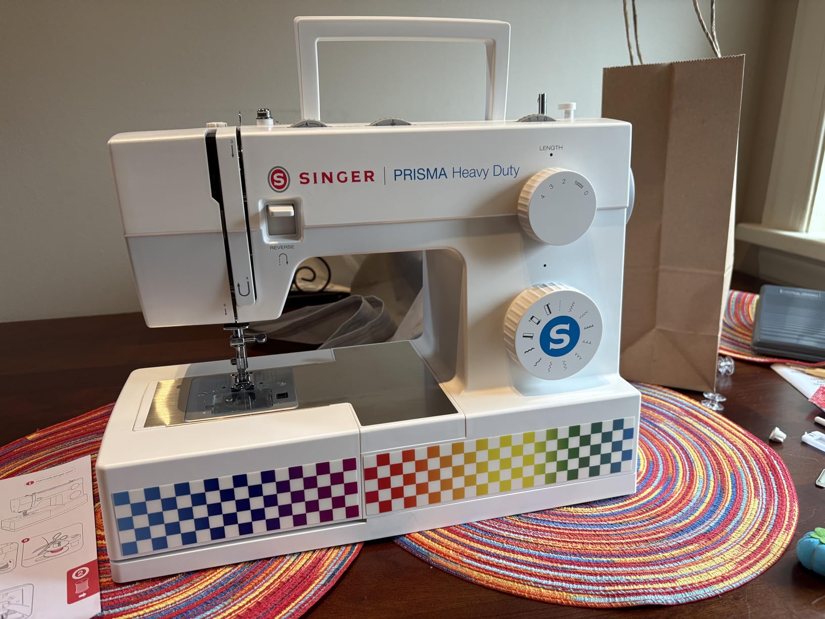 SINGER® Heavy Duty 4411 (Grey) High Speed Sewing Machine + Accessories | 11 Built-In Stitches Deliver 69 Stitch Applications | 50% More Power, 1100 Stitches/Min | Metal Frame, 4-Step Buttonhole customer photo 1