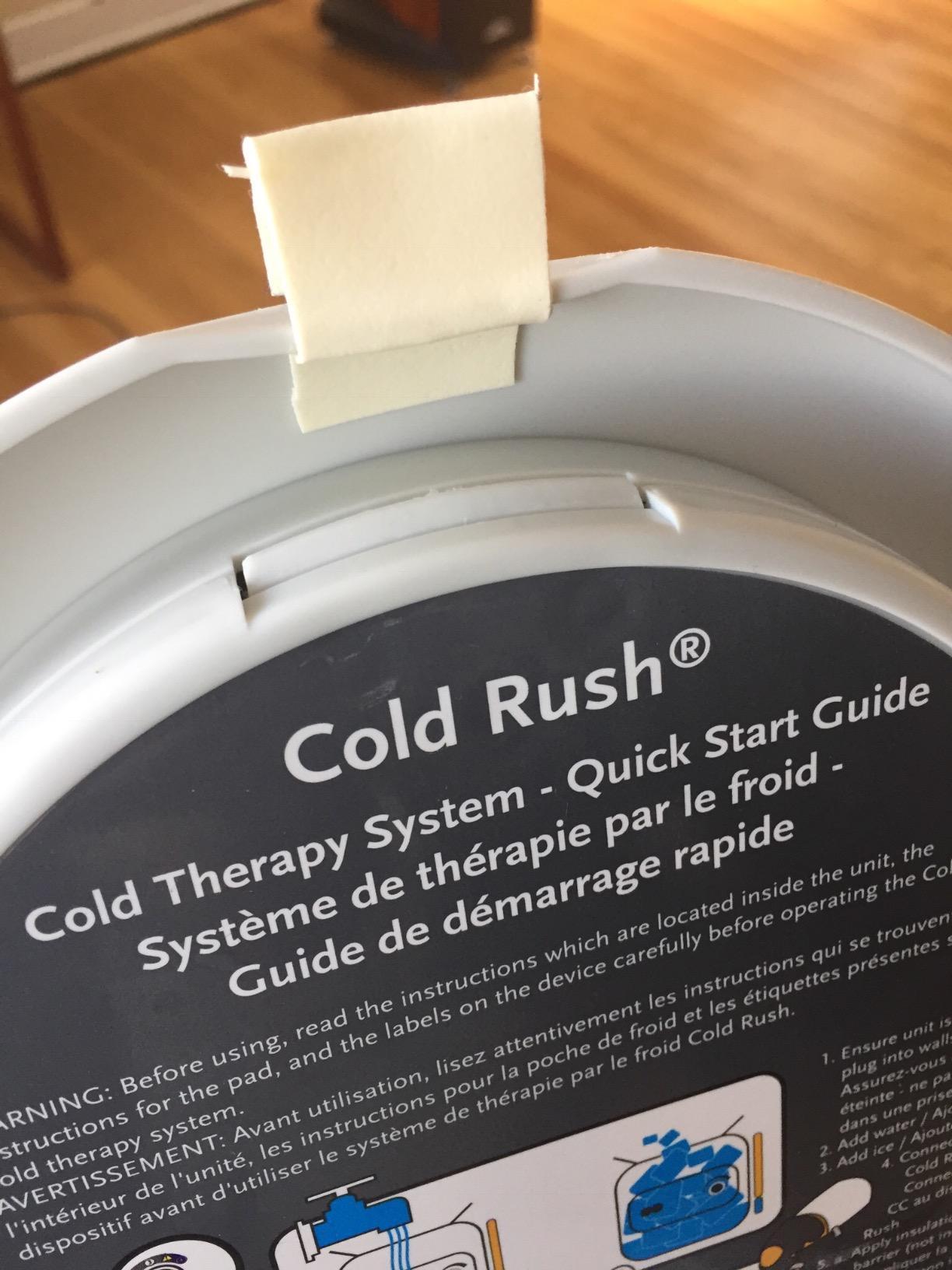 Ossur Cold Rush Therapy Machine System -Unit Only- Quiet, Lightweight and Strong Cryotherapy Freeze Kit Pump customer photo 2