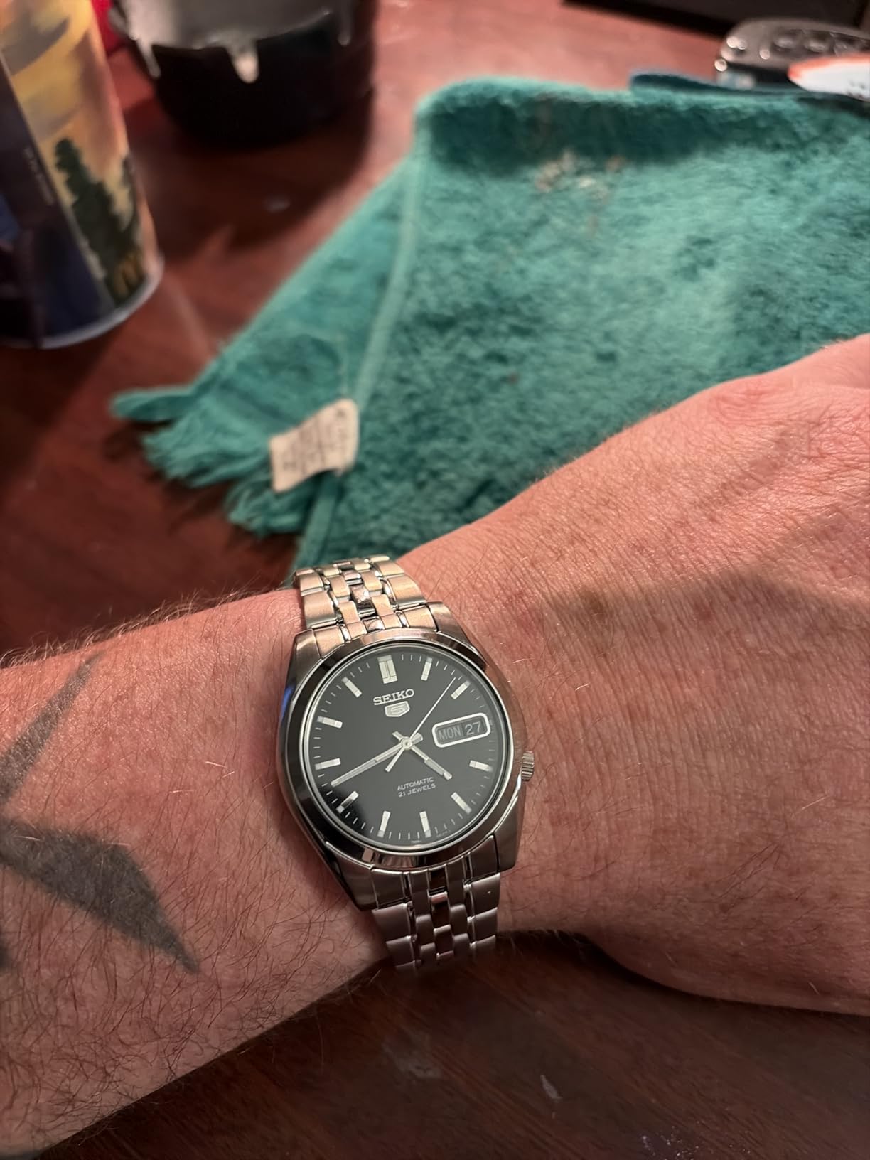 Seiko Automatic Watch for Men 5-7S Collection - with Day/Date Calendar, Luminous Hands, Stainless Steel Case & Bracelet customer photo 2
