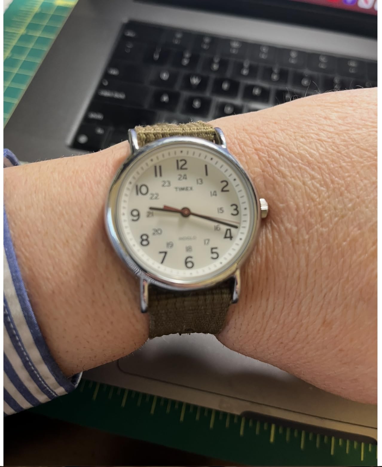 Timex Weekender 38mm Unisex Analog Watch with INDIGLO Backlight customer photo 1