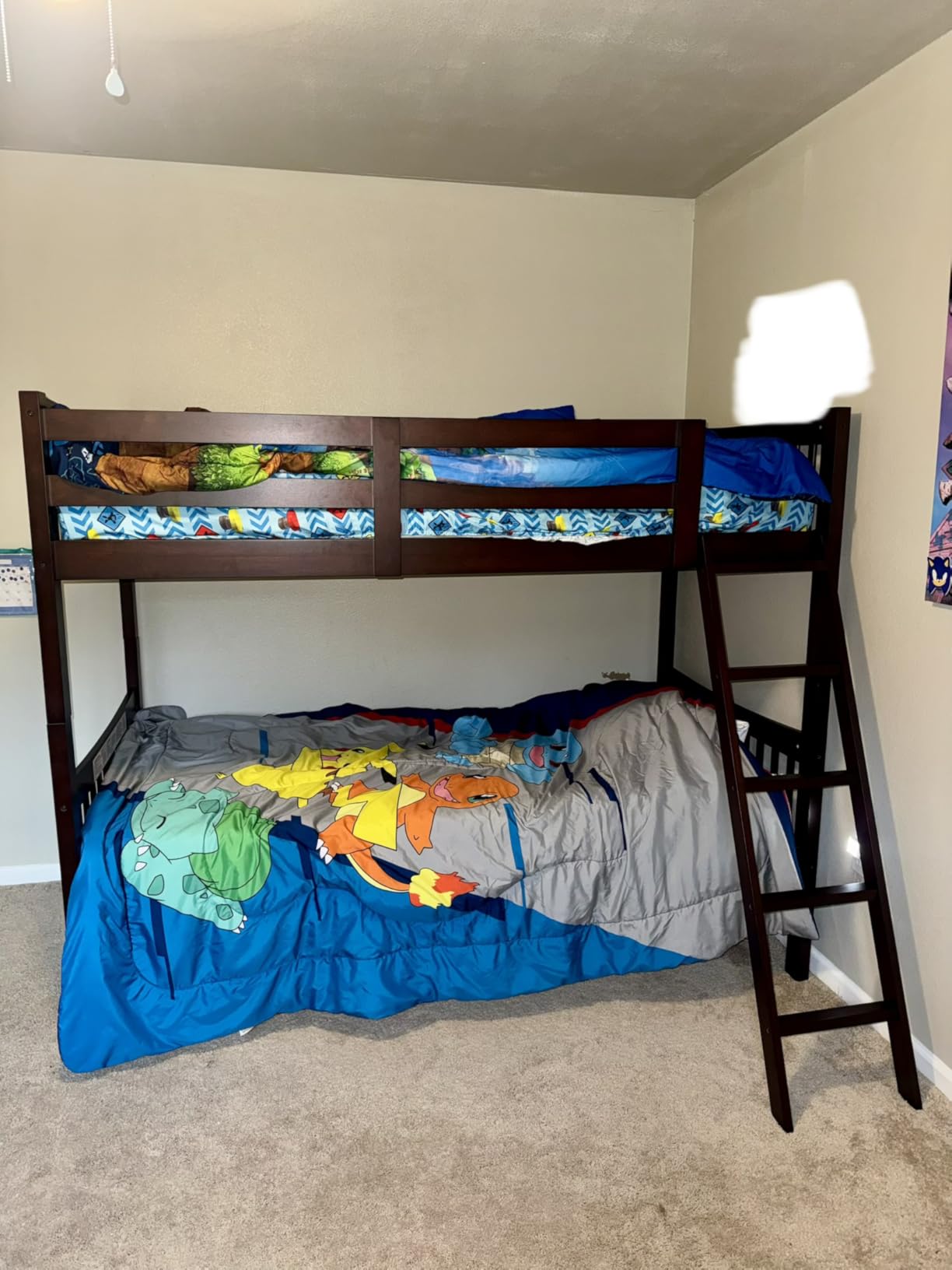 Storkcraft Caribou Bunk Bed Twin Over Twin Bunk Bed (White) - GREENGUARD Gold Certified, Twin Bunk Beds for Kids, Converts to 2 Individual Twin Beds customer photo 2