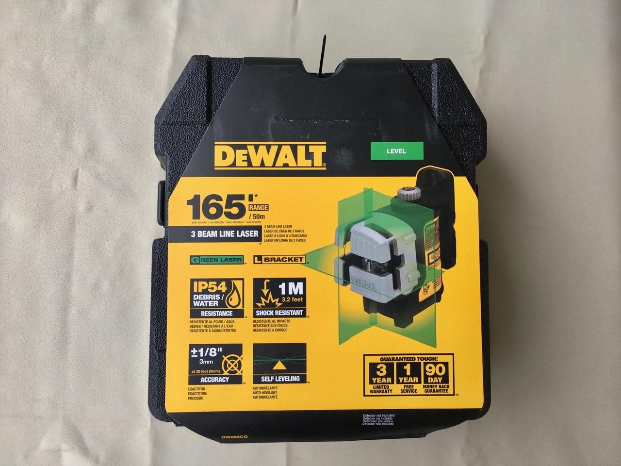 DEWALT Line Laser, Self-Leveling, 3-Beam (DW089K) customer photo 2