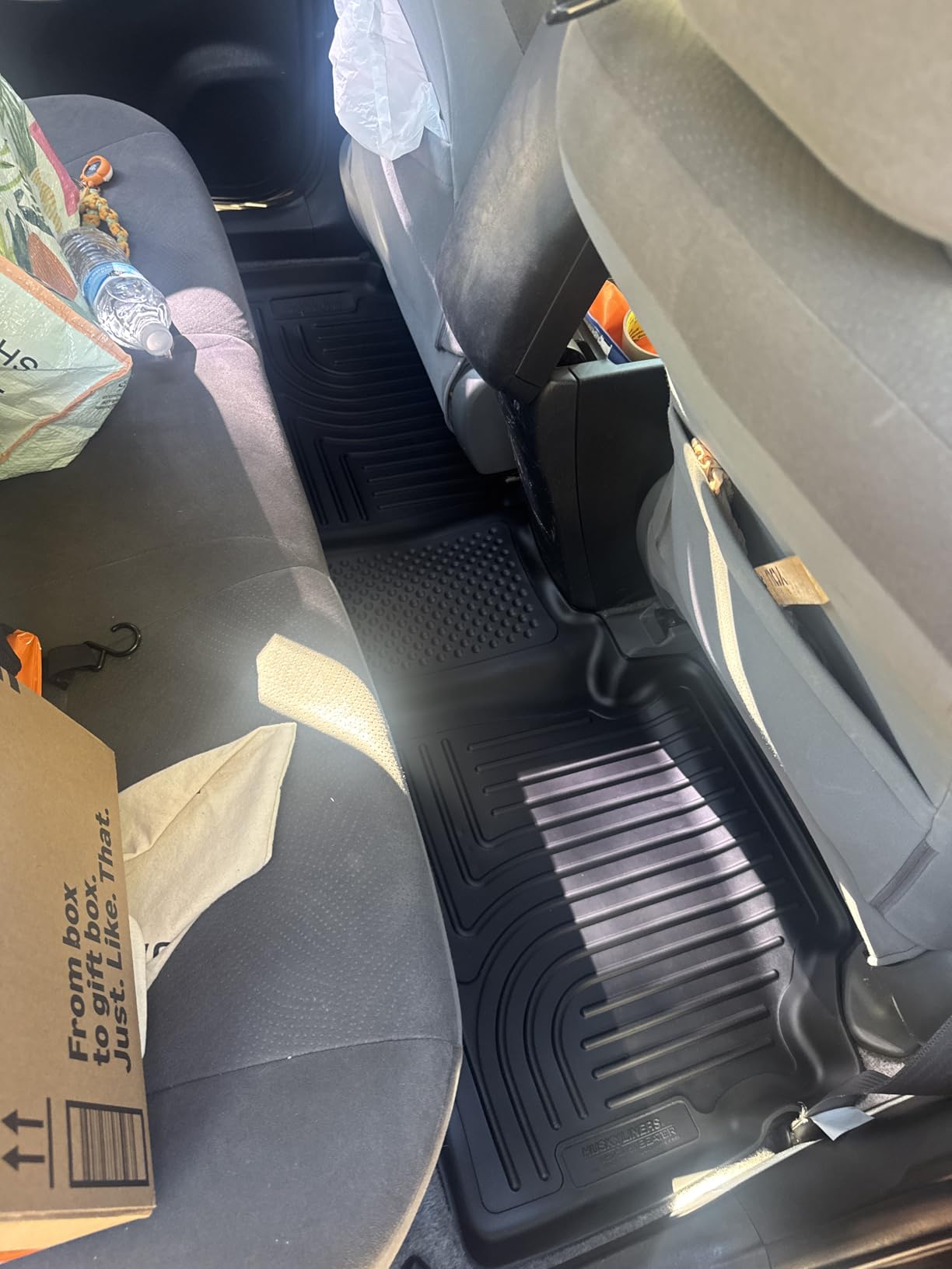 Husky Liners Weatherbeater Floor Mats | Fits 2010-2014 Toyota Prius | Front & 2nd Row, 3-pc Black - 98921 customer photo 1