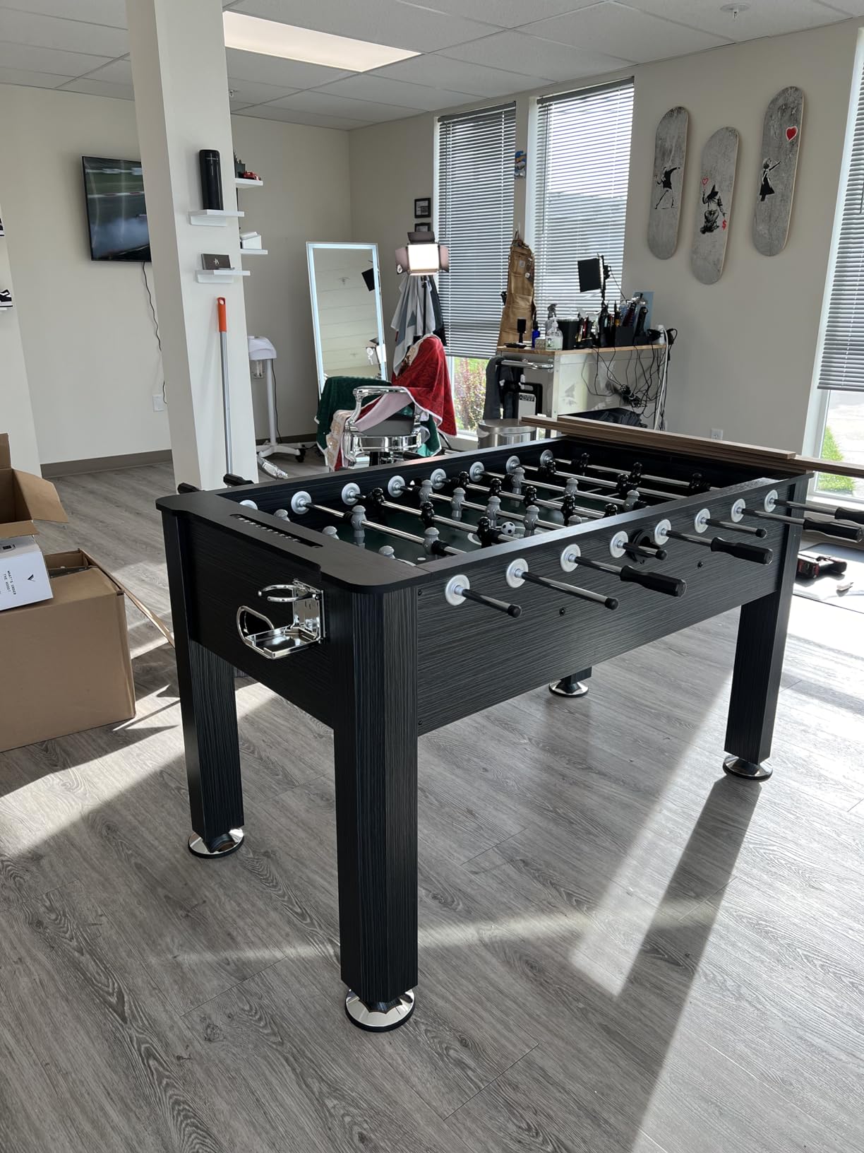Sport Squad Foosball Table - Wood Foosball Table for Kids & Adults - Bar Game Table for Home customer photo 2