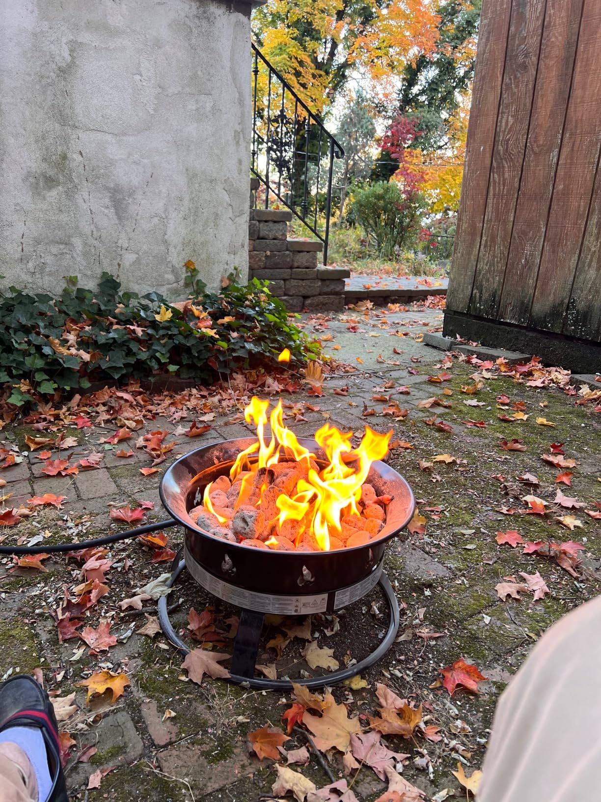 Outland Living Portable Propane Fire Pit, 19-inch, 58,000 BTU Smokeless Gas Firebowl | Perfect for Camping, Patio, Backyard, Tailgating, Deck, RV| Black 823 Standard customer photo 2
