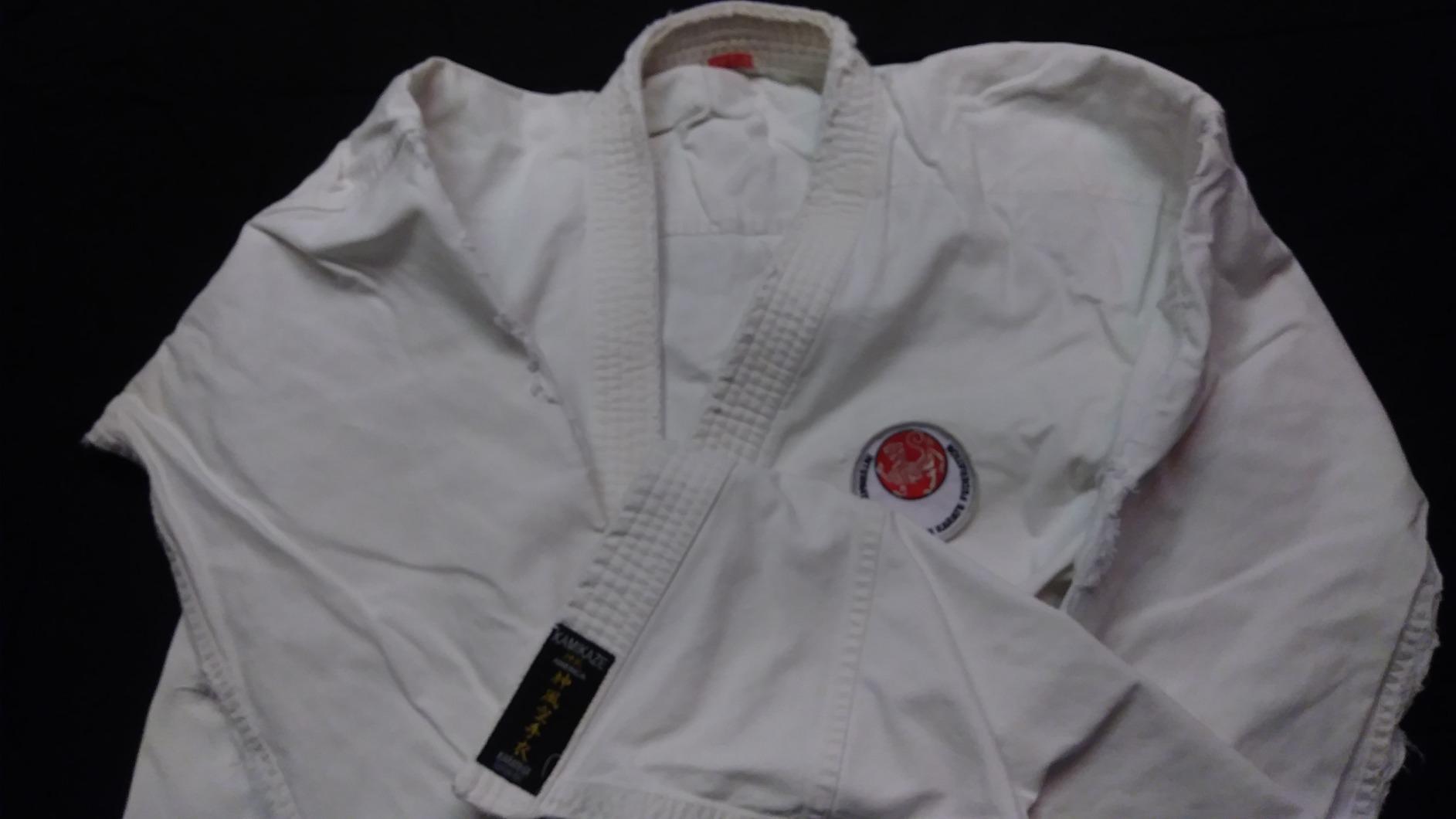 KAMIKAZE America Karate Gi Uniform White 100% Cotton customer photo 2