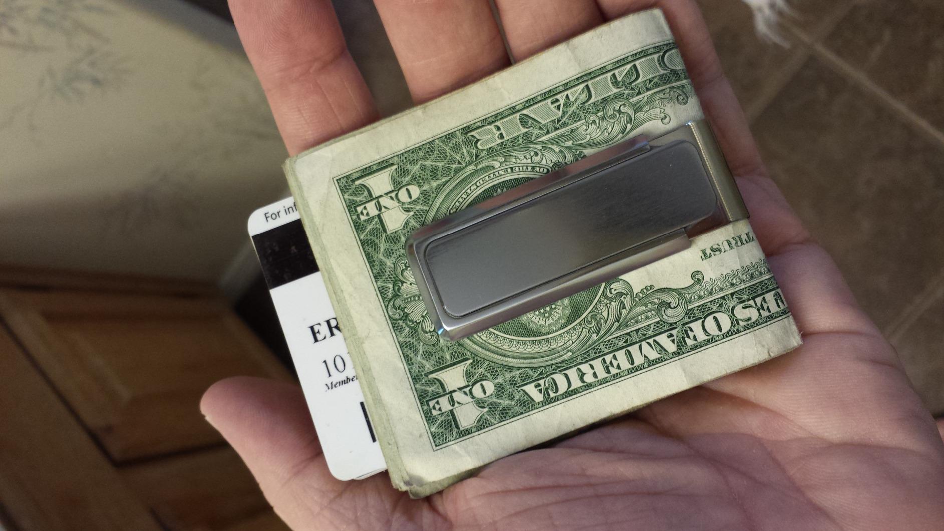 Money Clip - Minimalist Slim Wallet Alternative for Front Pocket Carry - Cash and Credit Card Holder for Men customer photo 1