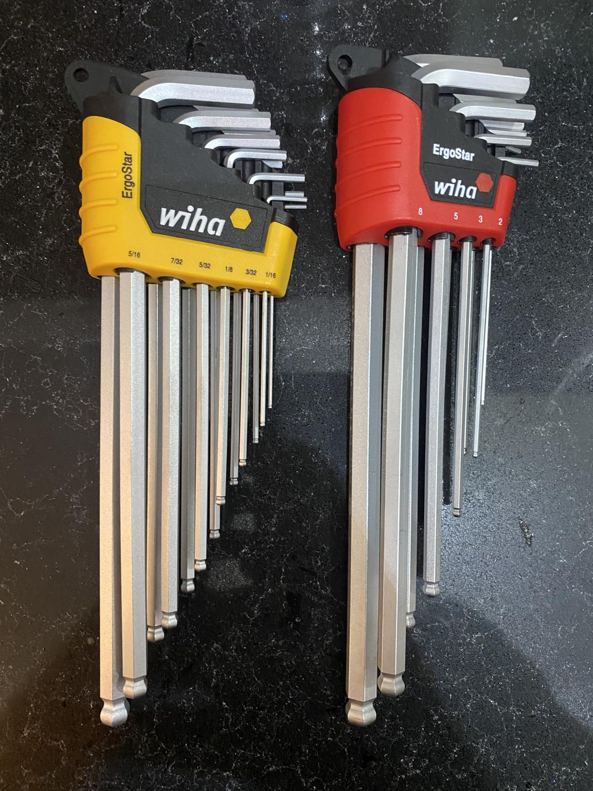 Wiha 66982 ErgoStar Ball End Hex L-Key Set, 22 Piece, Inch & Metric, Chrome Finish, Durable Holder customer photo 2