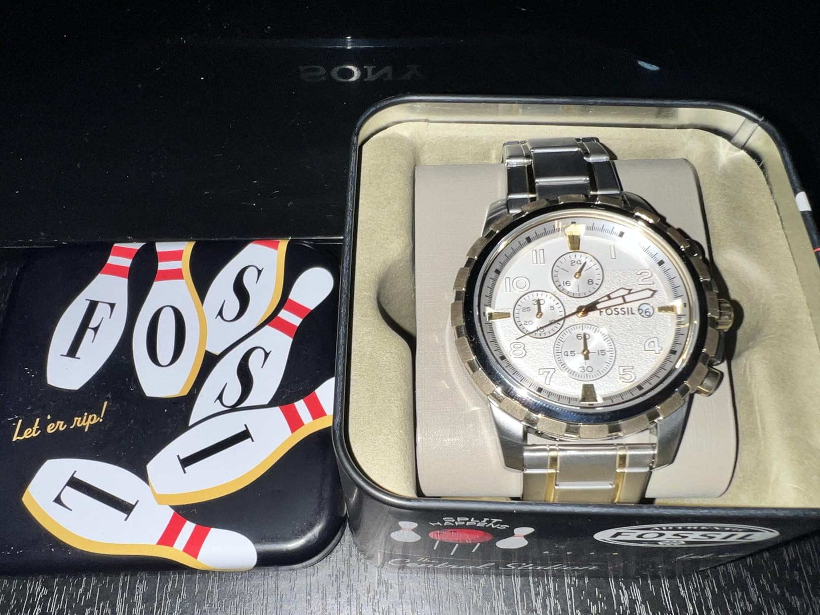 Fossil Men's Watch, Dean Quartz Stainless Steel Chronograph Watch for Men customer photo 2