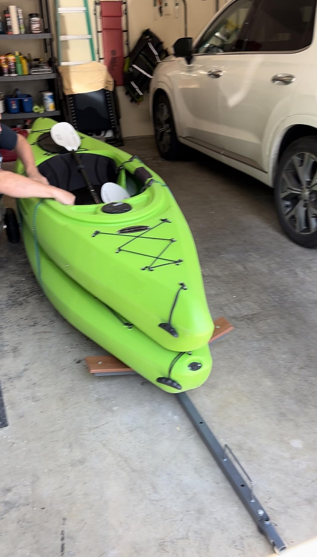 vidaXL Boat Trailer, Fishing Boat Trailer with Large Wheels and Handle, Adjustable Sailing Boat Trailer for Moving Kayak Motorboat Fishing Boat customer photo 1