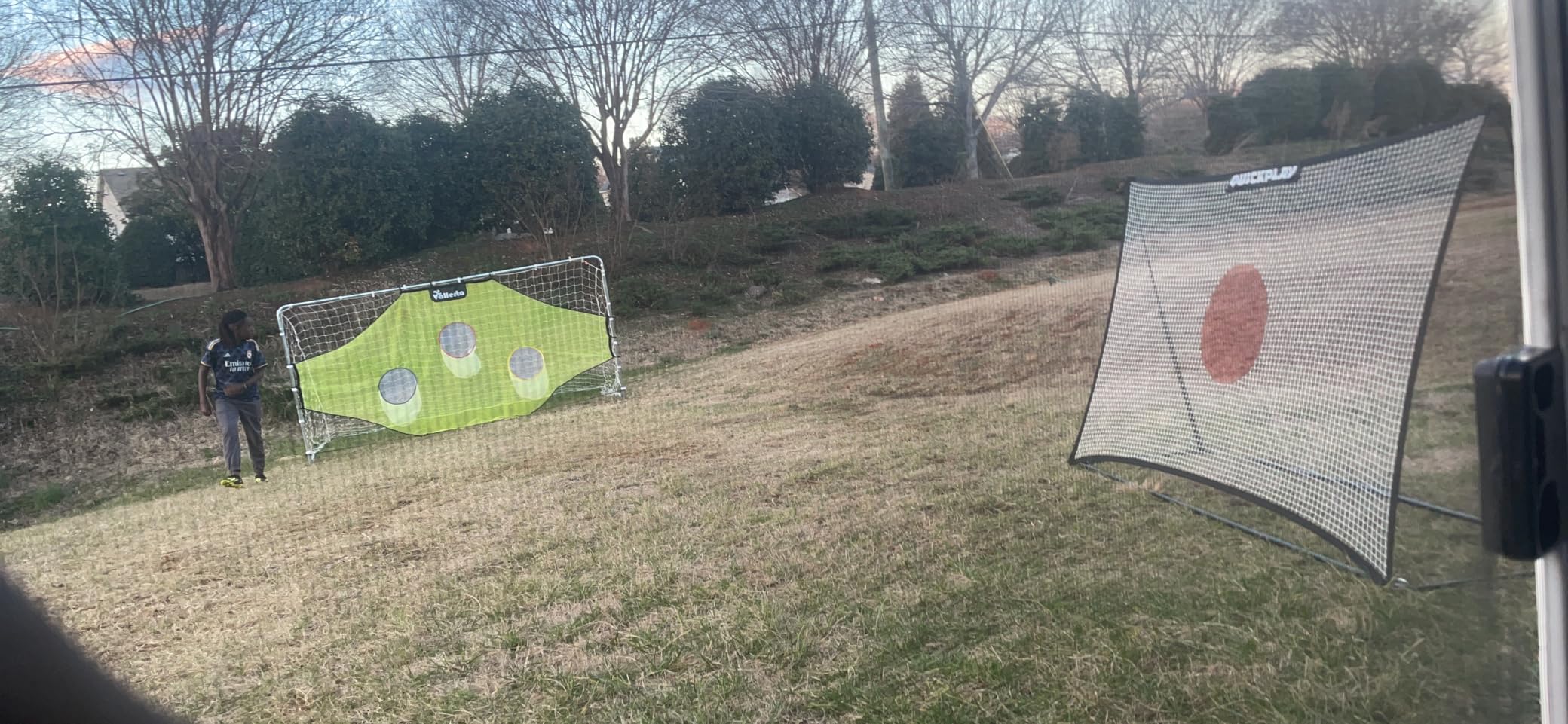 QUICKPLAY Spot Target Soccer Rebounder | Weather-Resistant Rebound Net with Carry Bag | Great for Passing, Receiving, and Trapping Practice | Ideal for Team or Solo Training customer photo 1