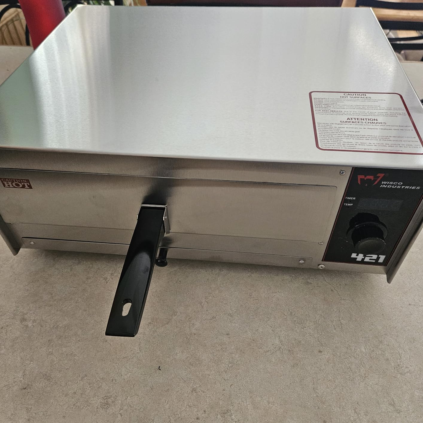 WISCO Industries, INC. 421 Pizza Oven, LED Display customer photo 1