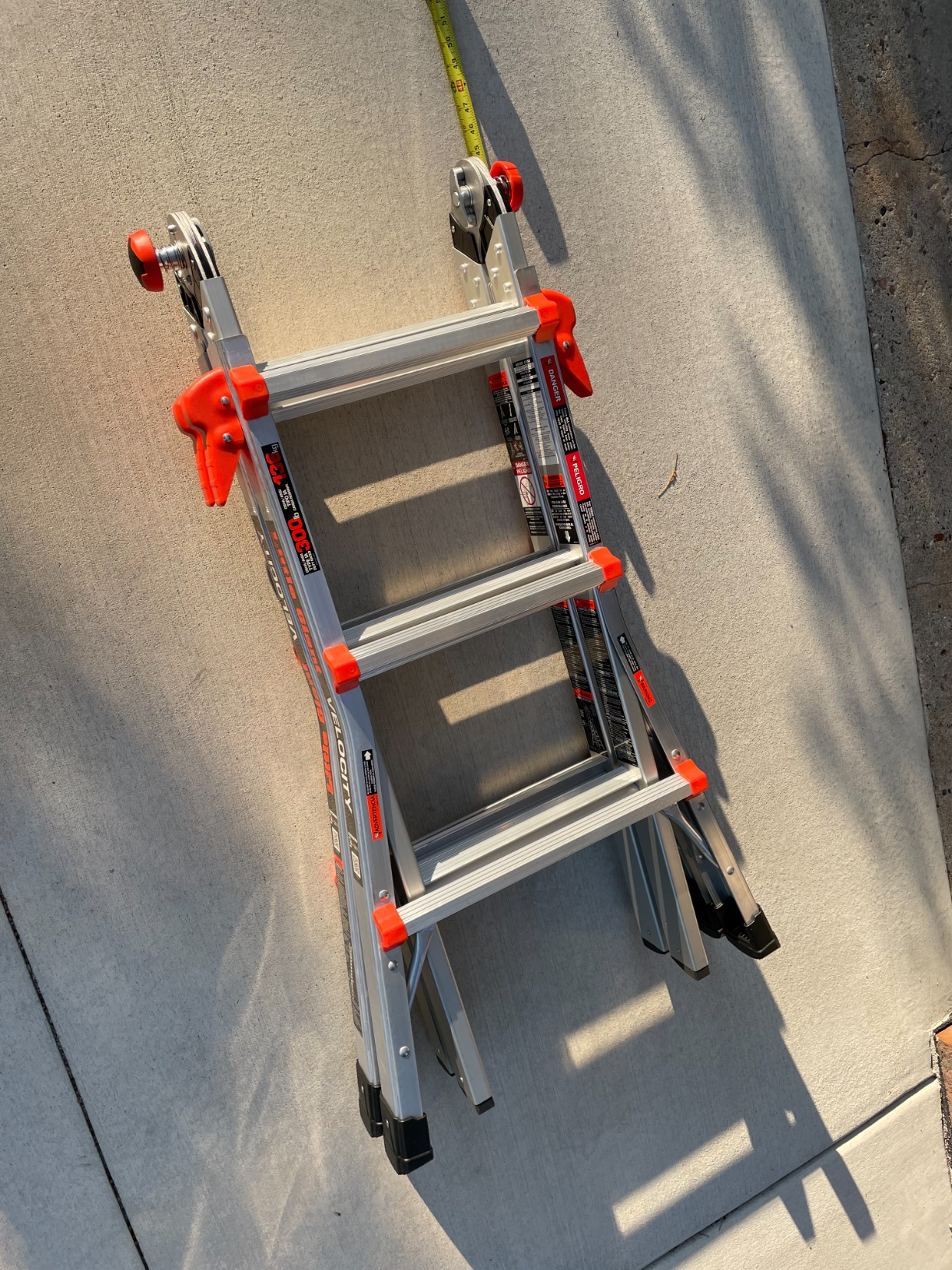 Little Giant Ladders, Velocity with Wheels, M17, 17 Ft, Multi-Position Ladder, Aluminum, Type 1A, 300 lbs Weight Rating customer photo 2