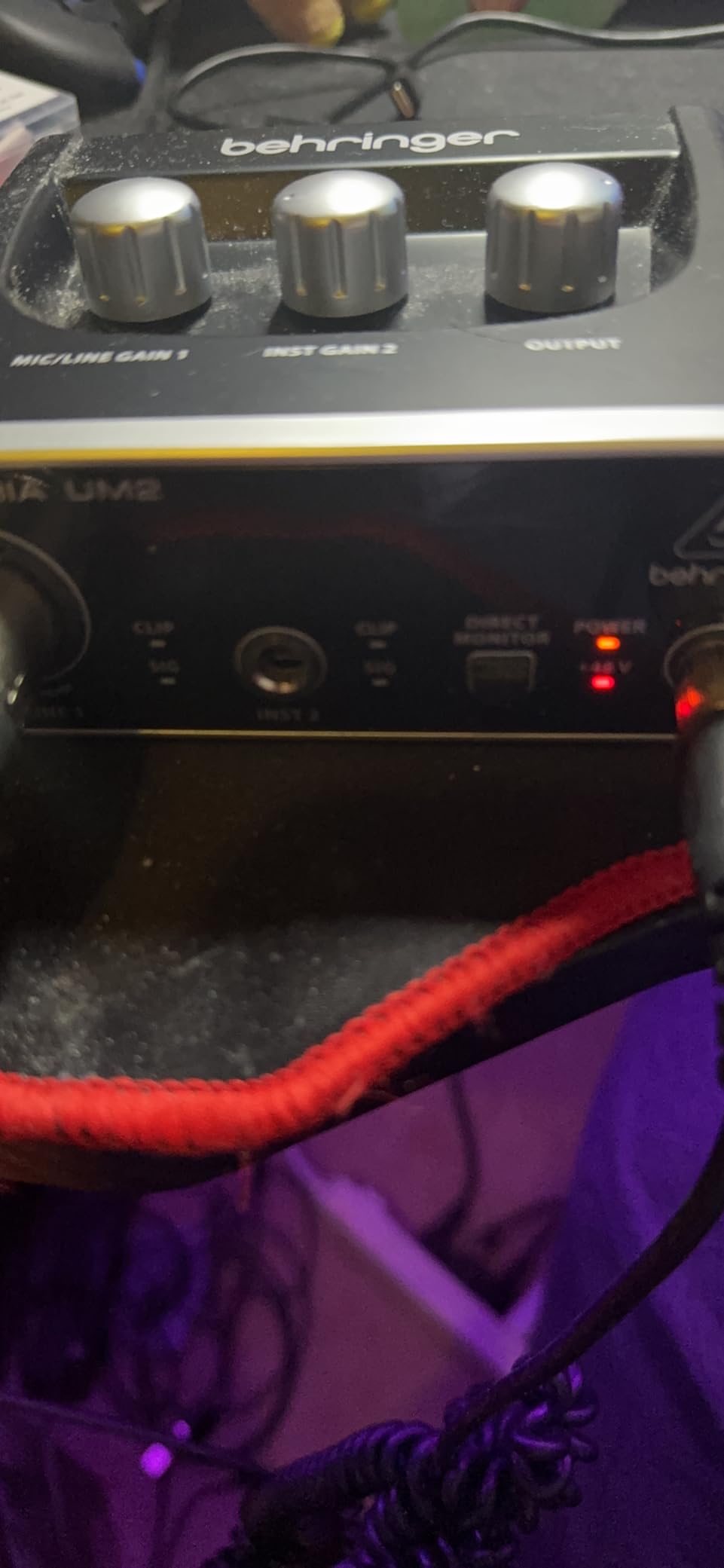 Behringer U-PHORIA UM2 Audiophile 2x2 USB Audio Interface with XENYX Mic Preamplifier customer photo 2