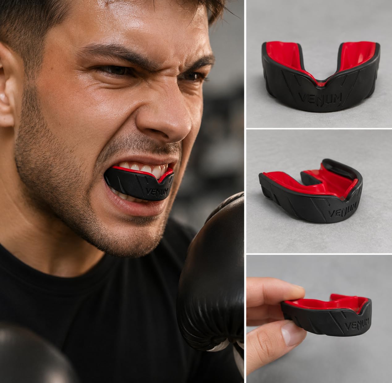 Venum Challenger Mouthguard - Red/Black customer photo 1
