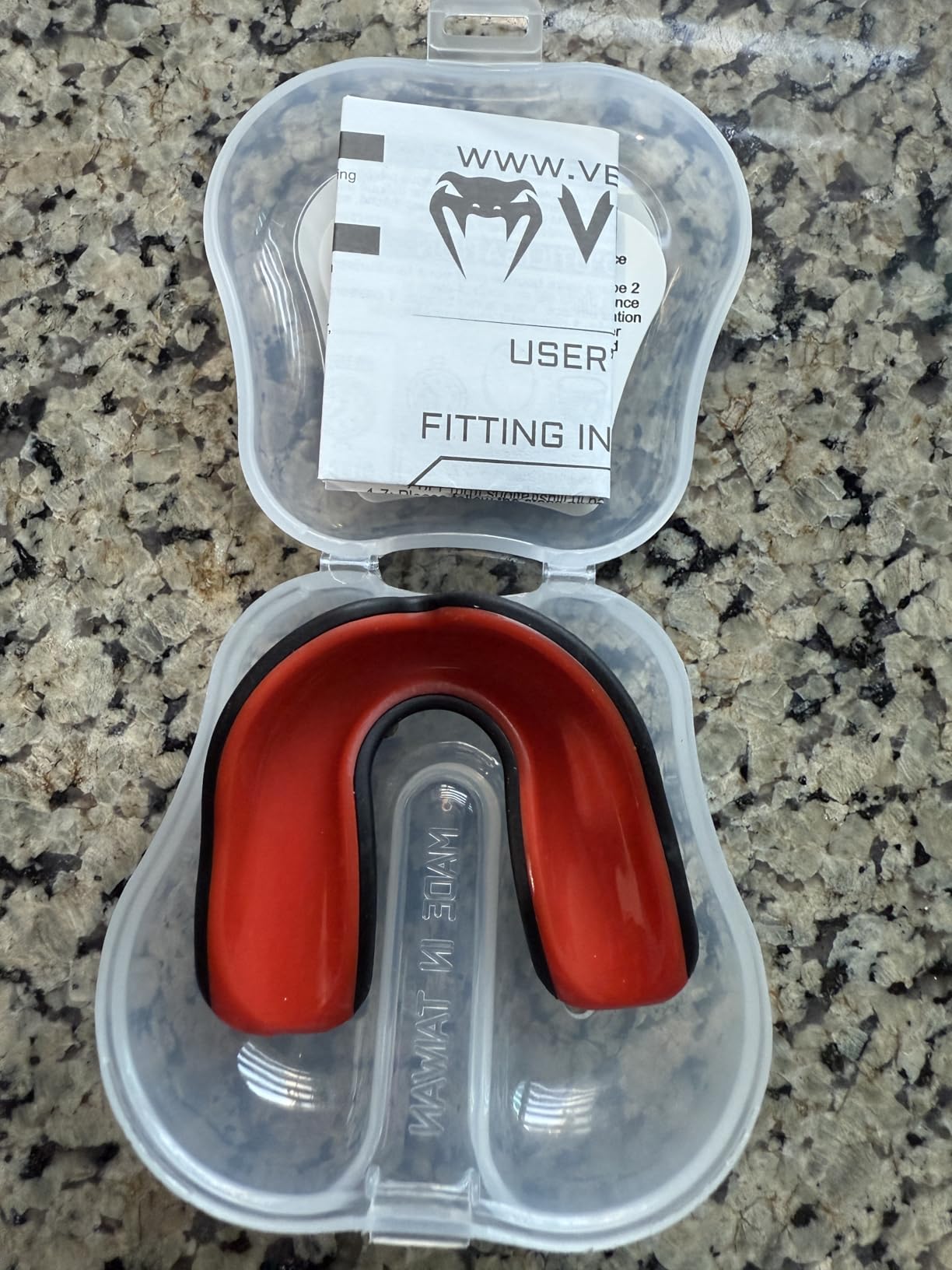 Venum Challenger Mouthguard - Red/Black customer photo 2