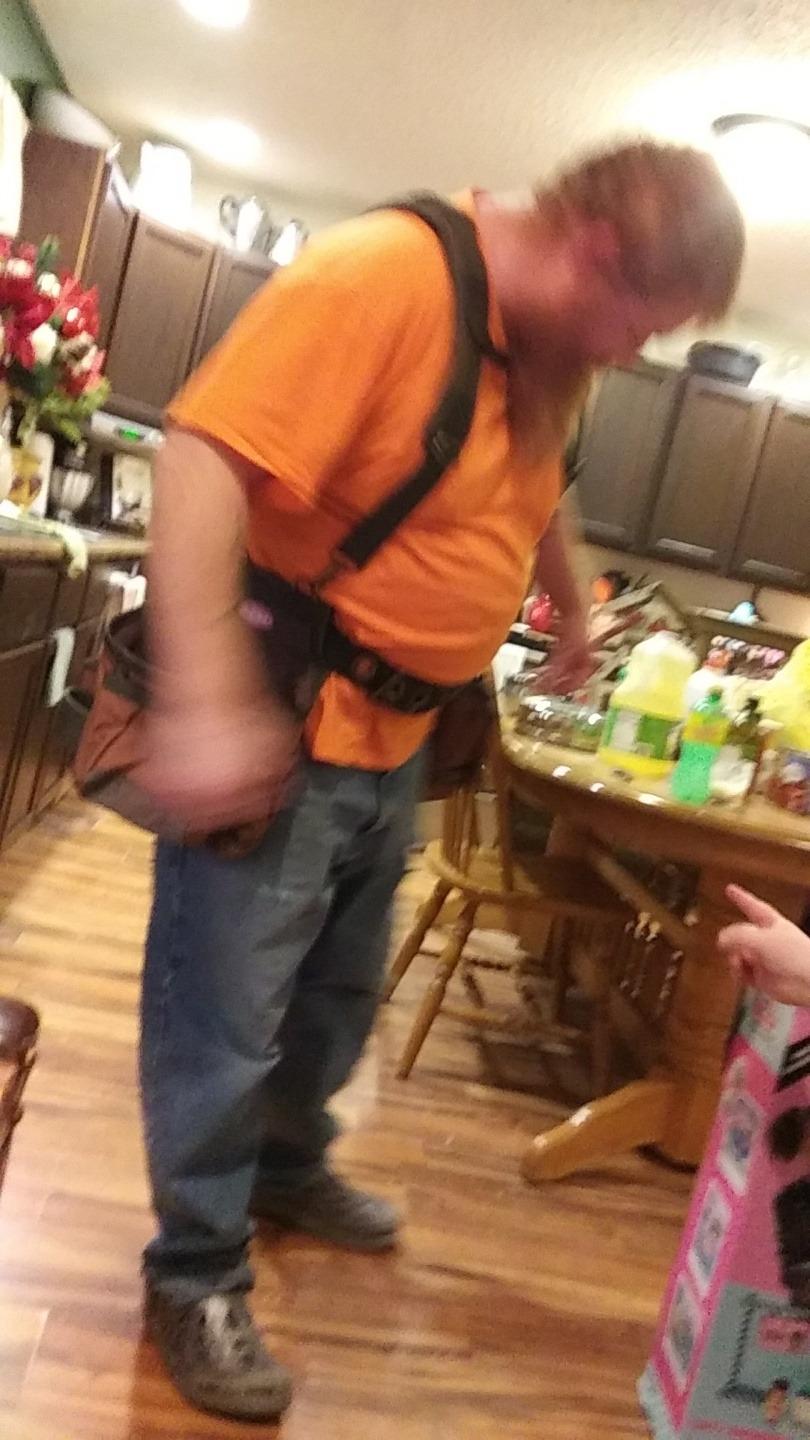 Bucket Boss - AirLift Tool Belt with Suspenders, Tool Belts - Original Series (50100) with 12 pockets, Brown, 52 Inch customer photo 2