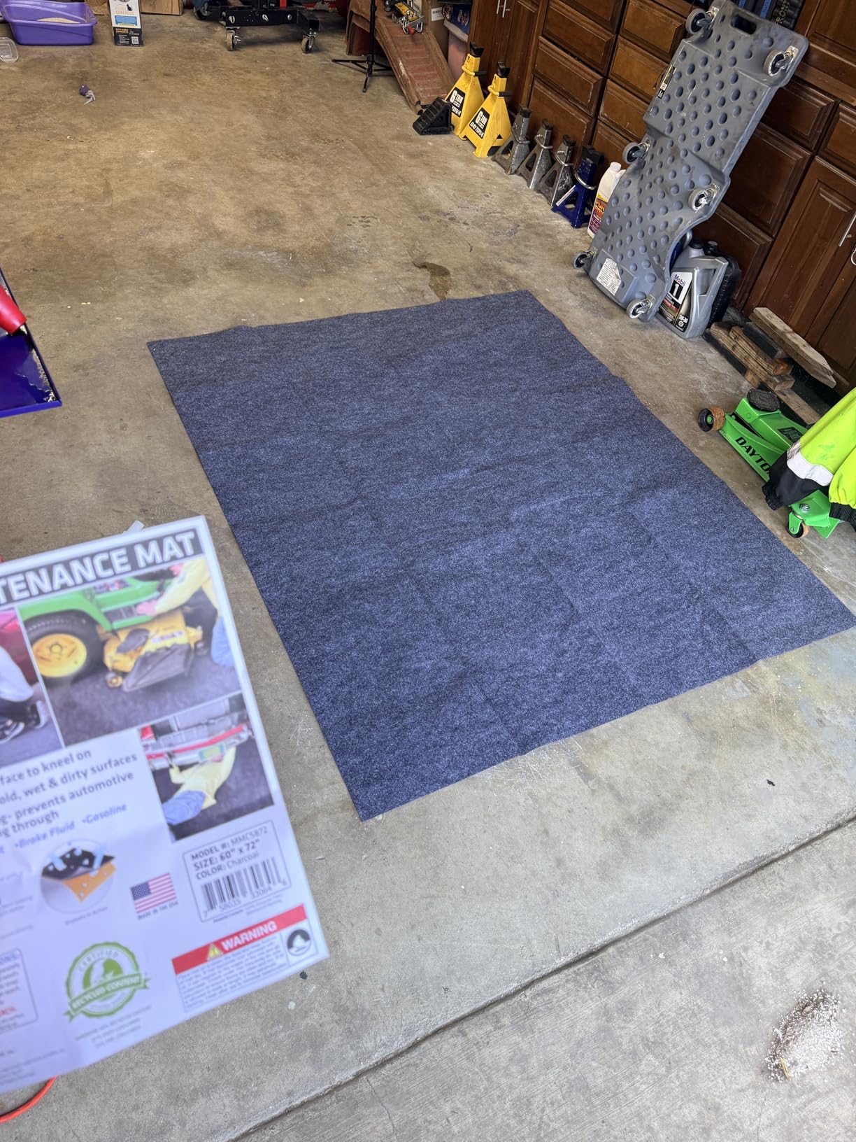 Drymate Garage Floor Mat, (17' x 7'4