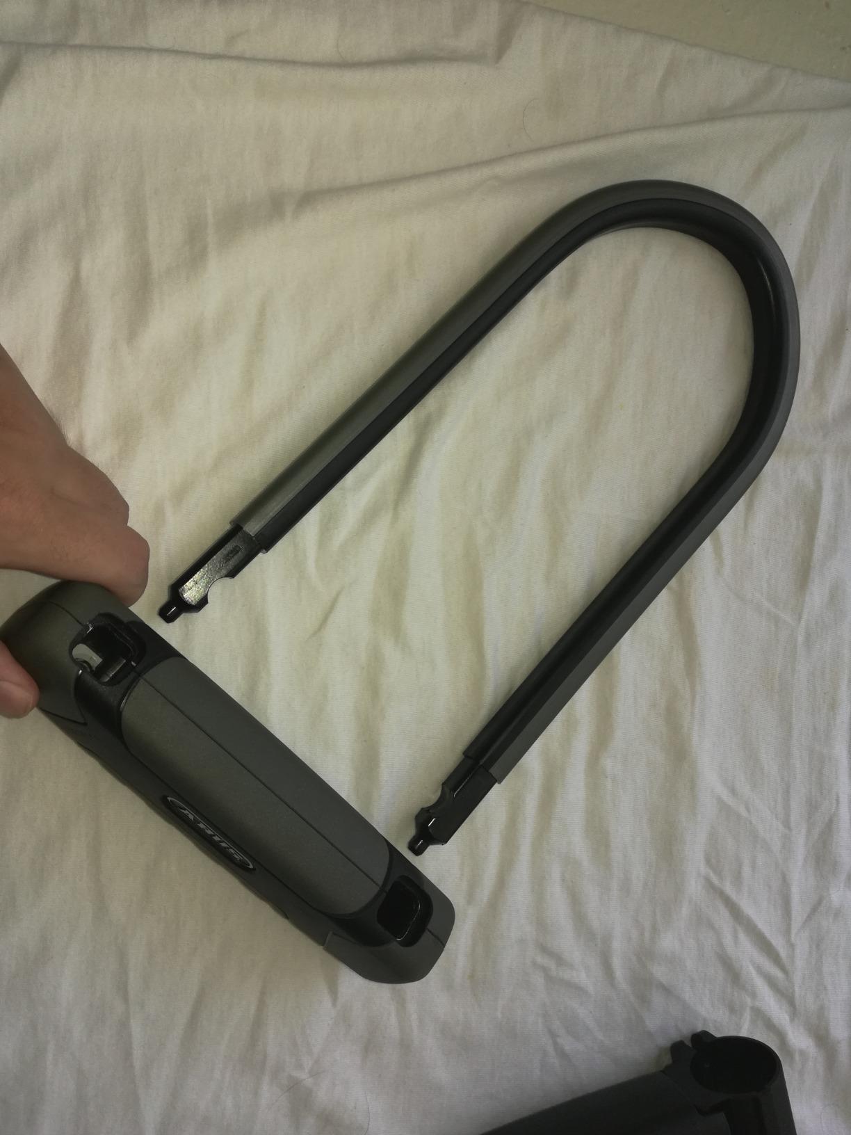 ABUS U-Lock Granit XPlus 540, Bike Lock with XPlus Cylinder, High Protection Against Theft, ABUS Security Level 15, Black/Grey, 23 cm customer photo 1