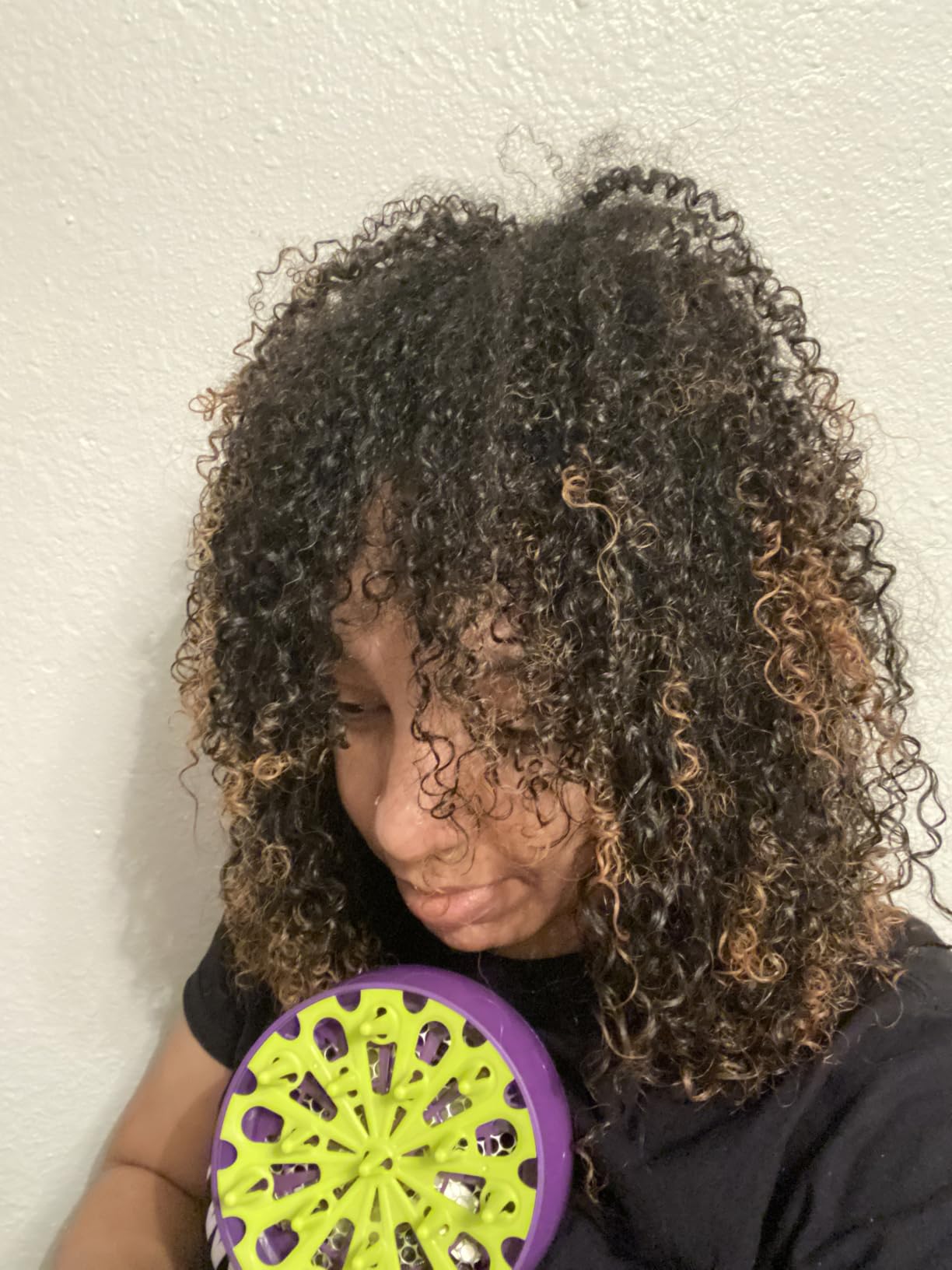 Bed Head Curls-in-Check 1875W Hair Diffuser Dryer | Great for Curly Hair, Reduce Frizz & Static | Diffuser Hair Dryer Enhances Natural Curl, Waves & Texture customer photo 2
