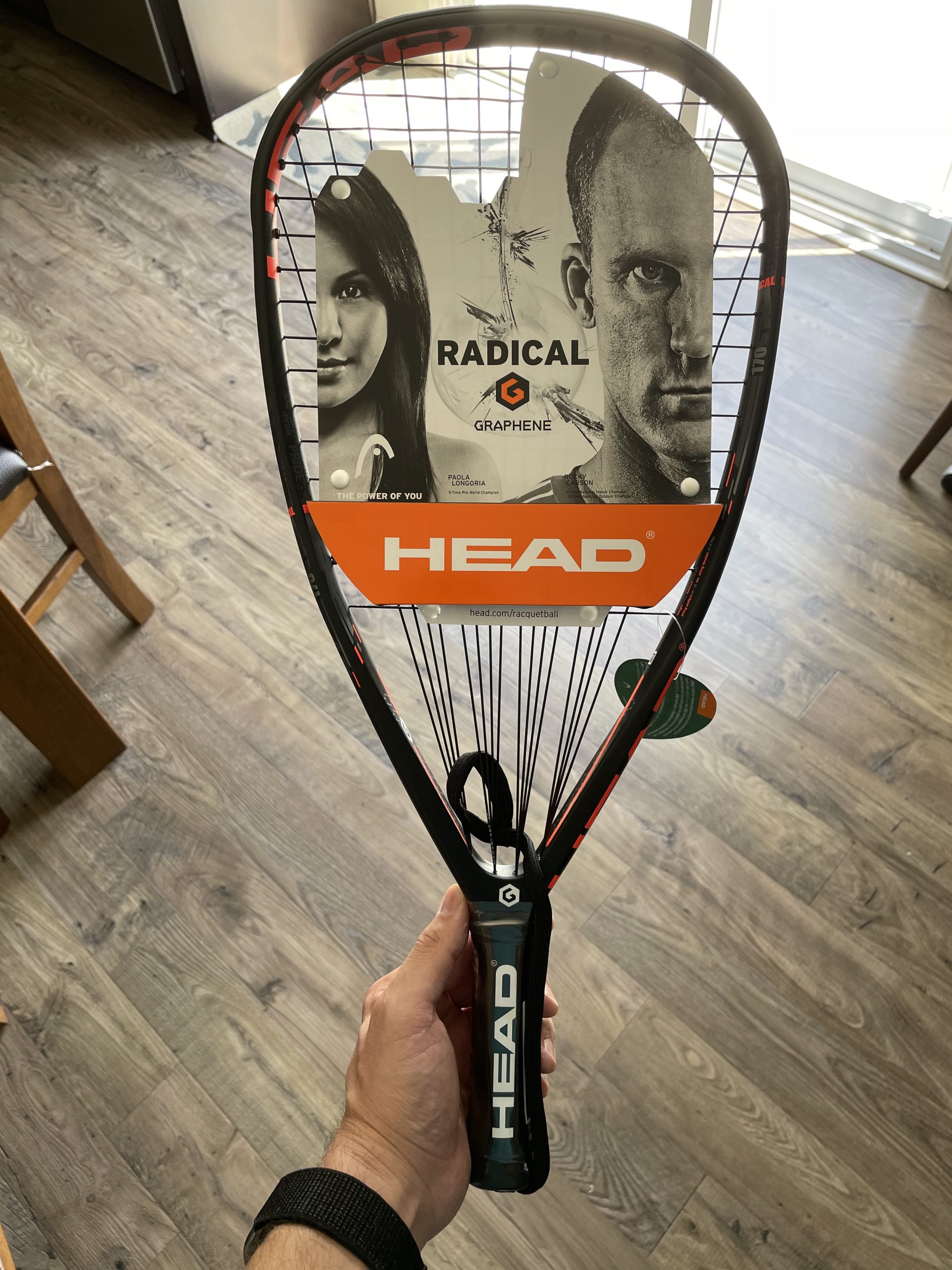 HEAD Graphene Radical 160/170/180 Racquetball Racquet Series, (3 5/8