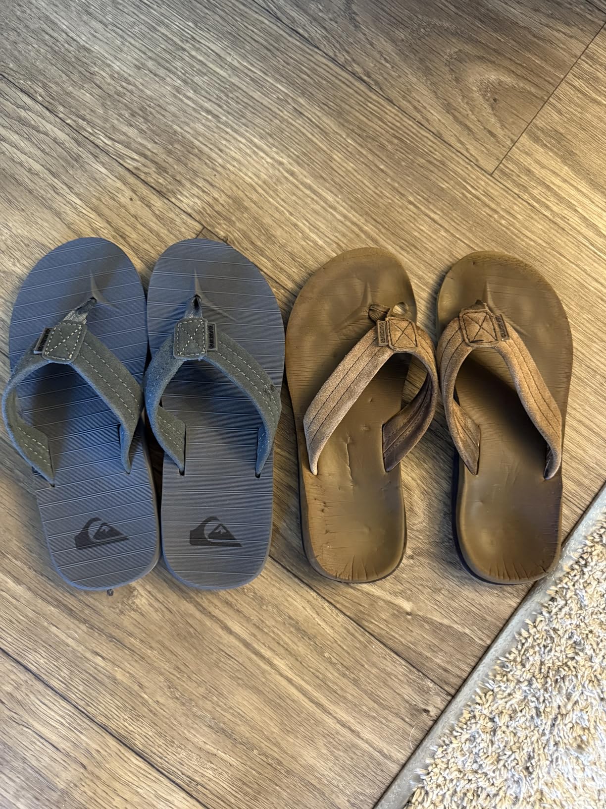 Quiksilver Carver Suede Flip Flops for Men customer photo 2