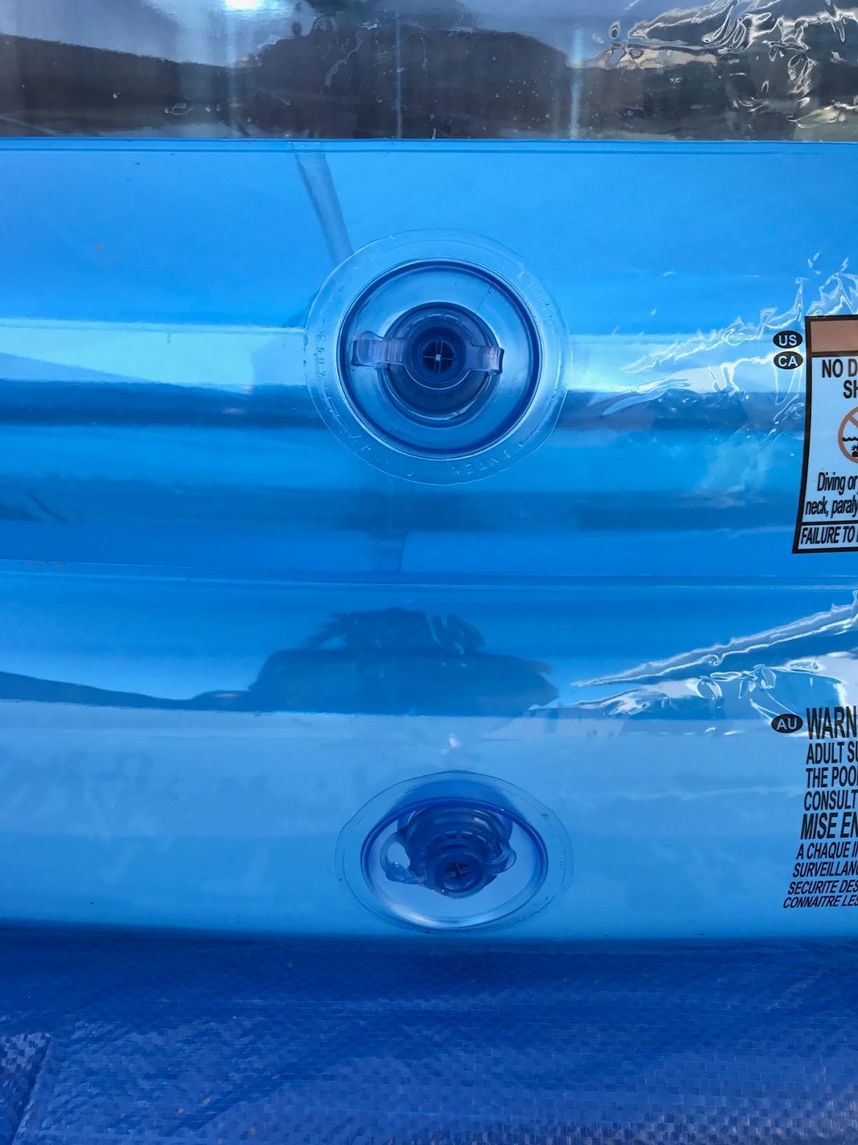 INTEX Swim Center Inflatable Family Lounge Pool: Built-In Bench - Cup Holder - 156 Gallon Capacity - 90