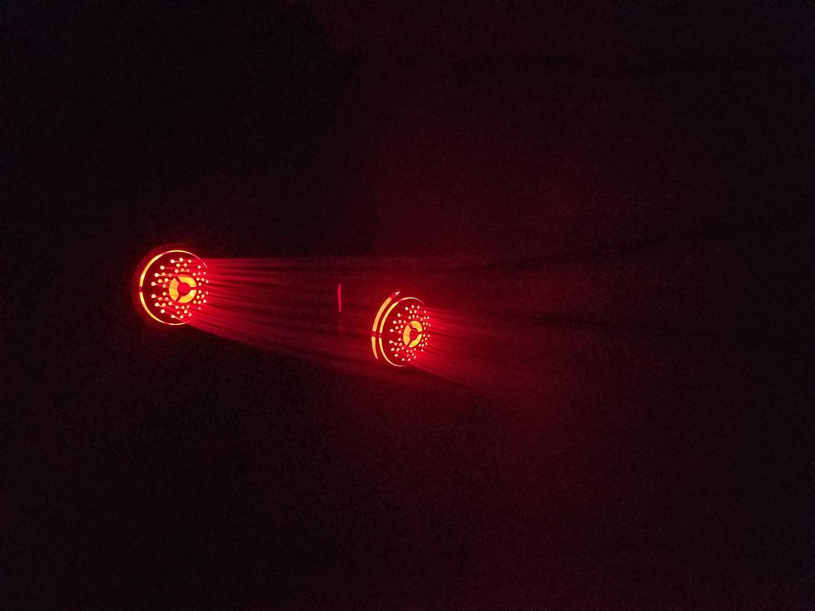 Dream Spa All Chrome 3-way LED Shower Head Combo with Air Jet LED Turbo Pressure-Boost Nozzle Technology. Color of LED lights changes automatically according to water temperature customer photo 2