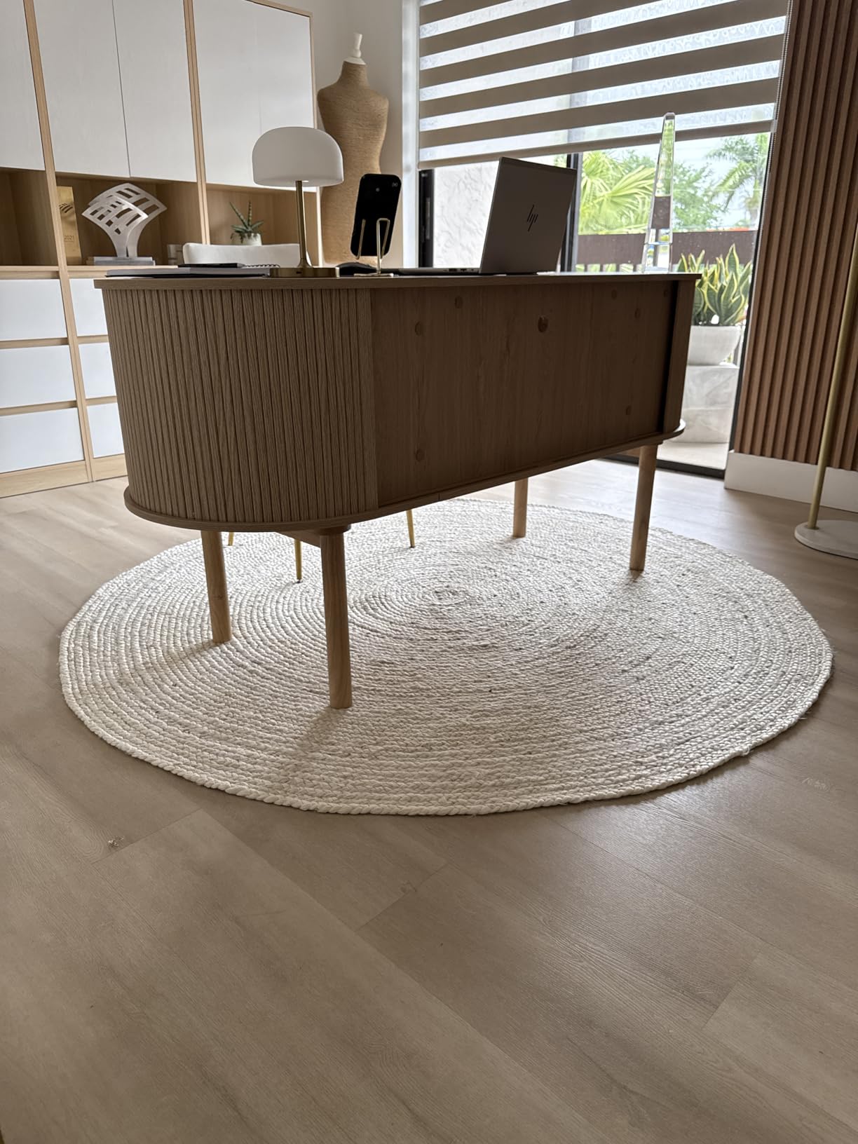 nuLOOM 6x9 Rigo Jute Hand Woven Area Rug, Natural, Solid Farmhouse Design, Natural Fiber, For Bedroom, Living Room, Dining Room, Hallway, Office, Kitchen, Entryway customer photo 1