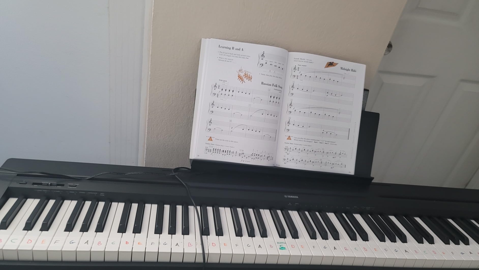 Yamaha P-45 88-Key Weighted Portable Digital Piano Keyboard with Music Rest, Sustain Foot Switch, Built-in Speakers, USB Connectivity, Black (P45B) customer photo 1