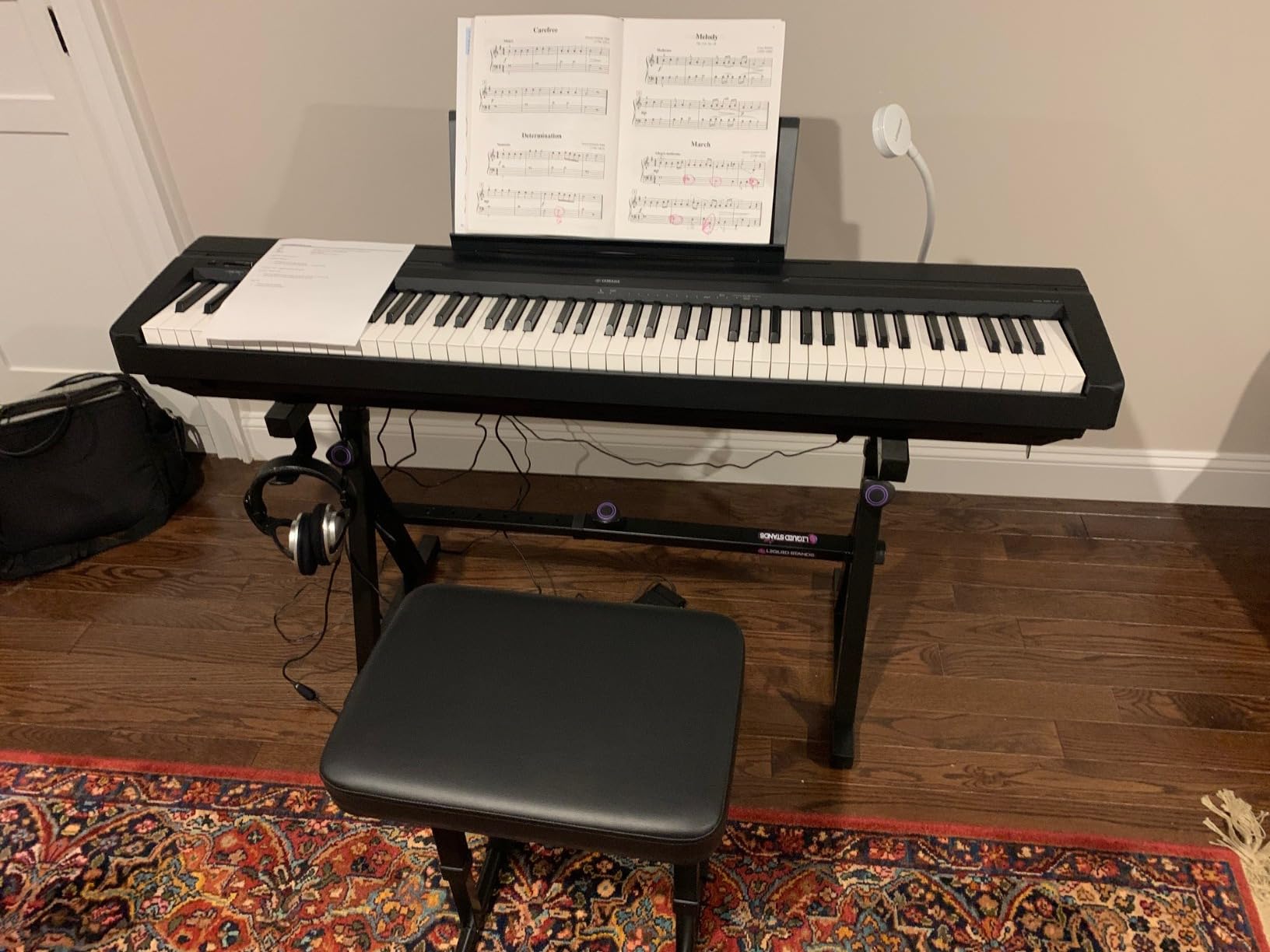 Yamaha P-45 88-Key Weighted Portable Digital Piano Keyboard with Music Rest, Sustain Foot Switch, Built-in Speakers, USB Connectivity, Black (P45B) customer photo 2