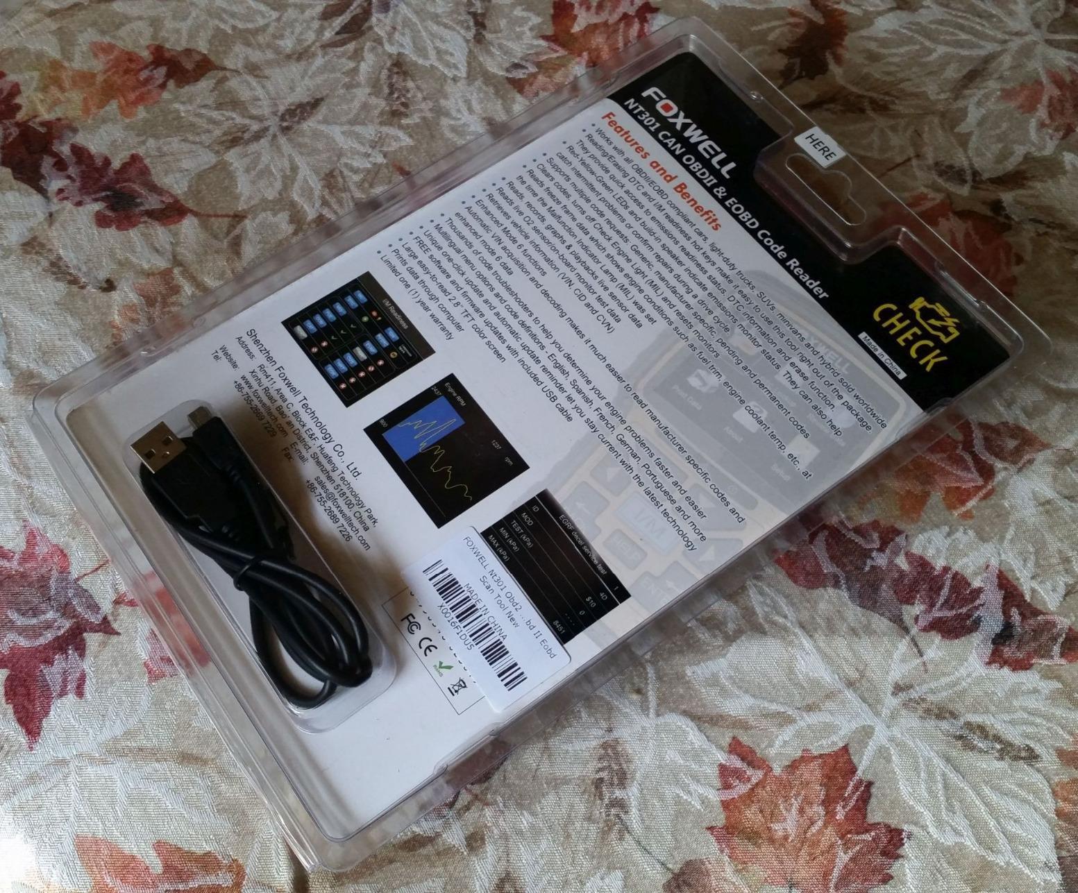 FOXWELL NT301 OBD2 Scanner Live Data Professional Mechanic OBDII Diagnostic Code Reader Tool customer photo 2