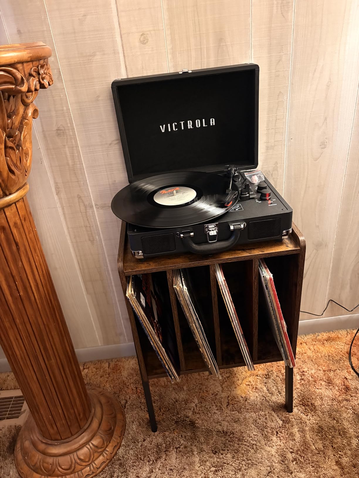 Victrola Journey Bluetooth Portable Suitcase Record Player with Built-in Speakers, 3 Speed Vinyl Record Player customer photo 1