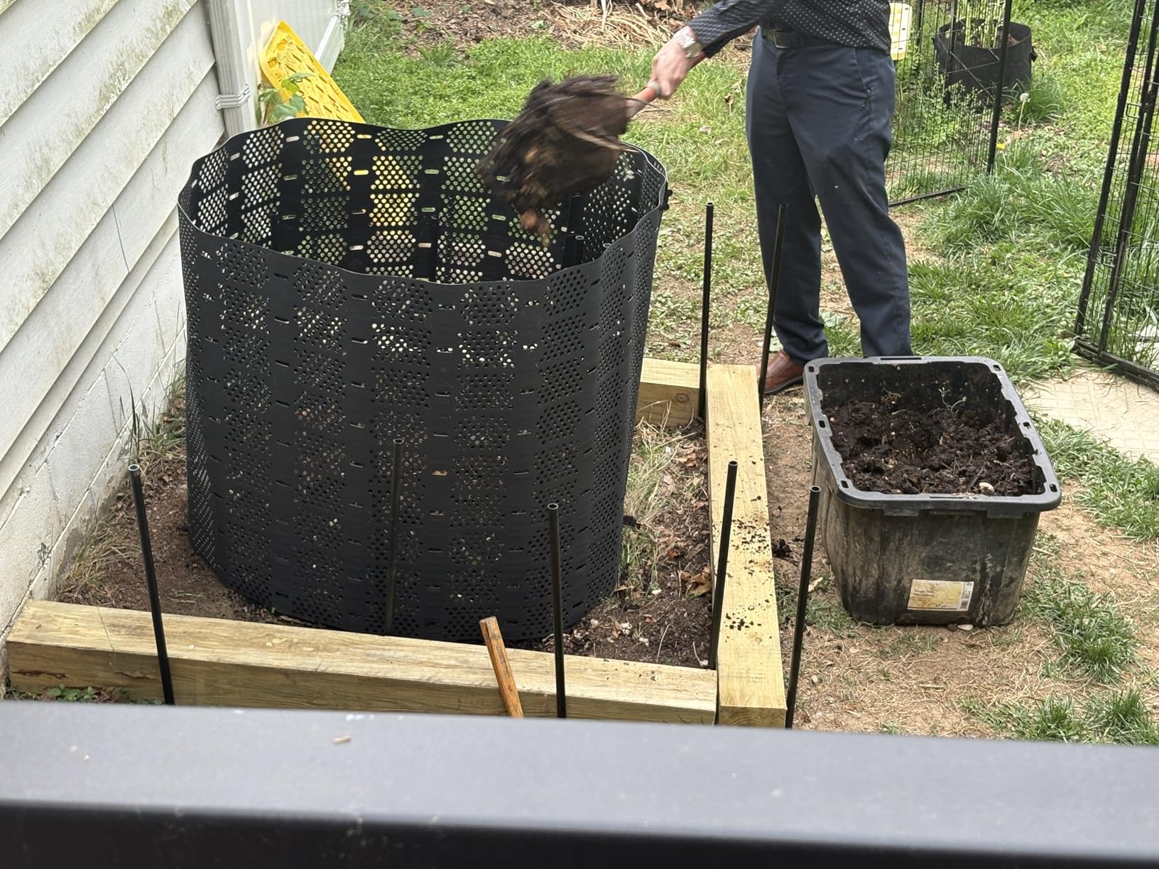 Geobin Compost Bin - 246 Gallon, Expandable, Easy Assembly, Made in the USA, Outdoor & Backyard Composter customer photo 1