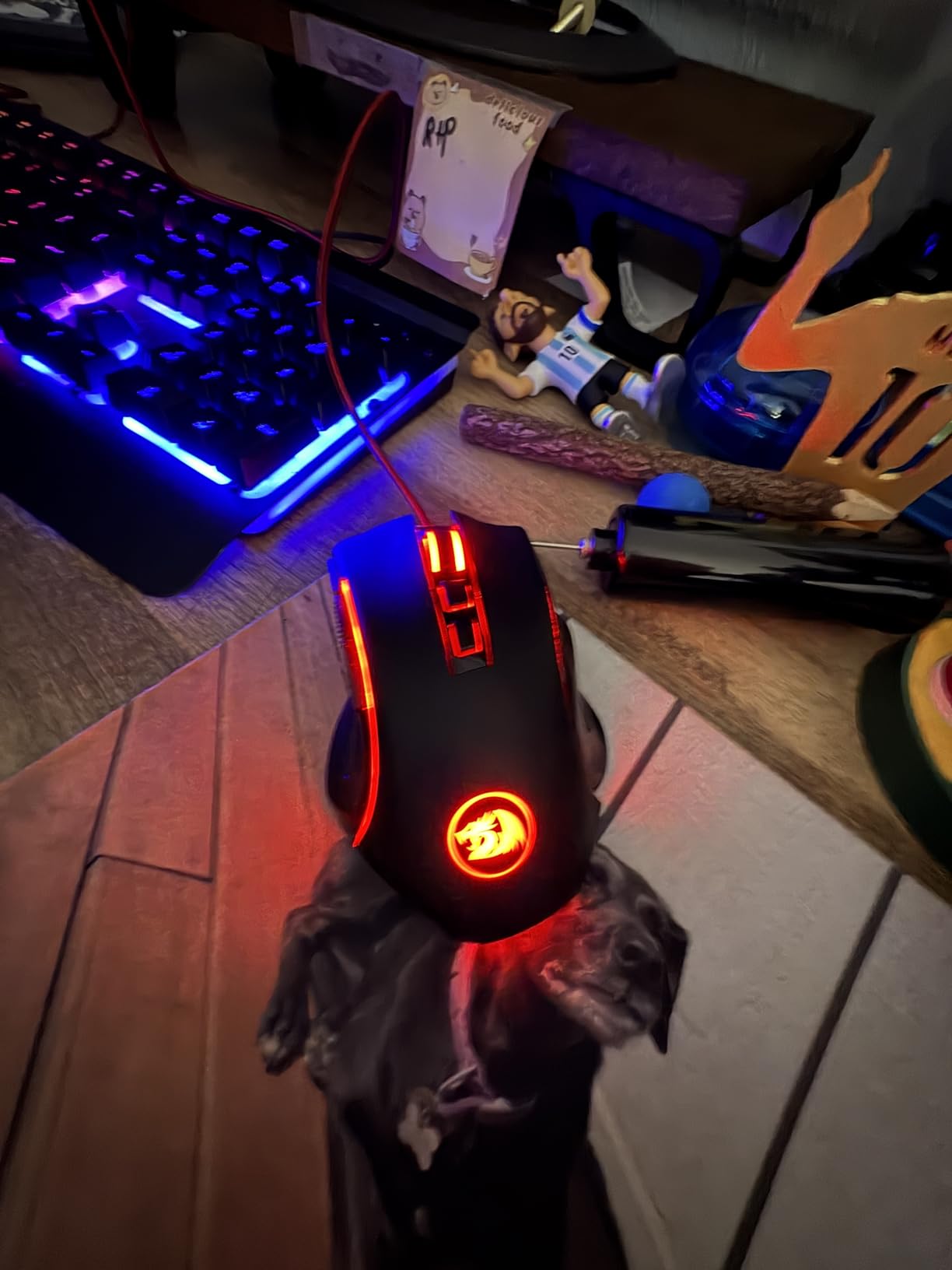 Redragon M602 Gaming Mouse, Ergonomic RGB Gaming Mouse Wired with 7200 Adjustable DPI, 9 Programmable Buttons, Professional Software for Gamer Office [Black] customer photo 2