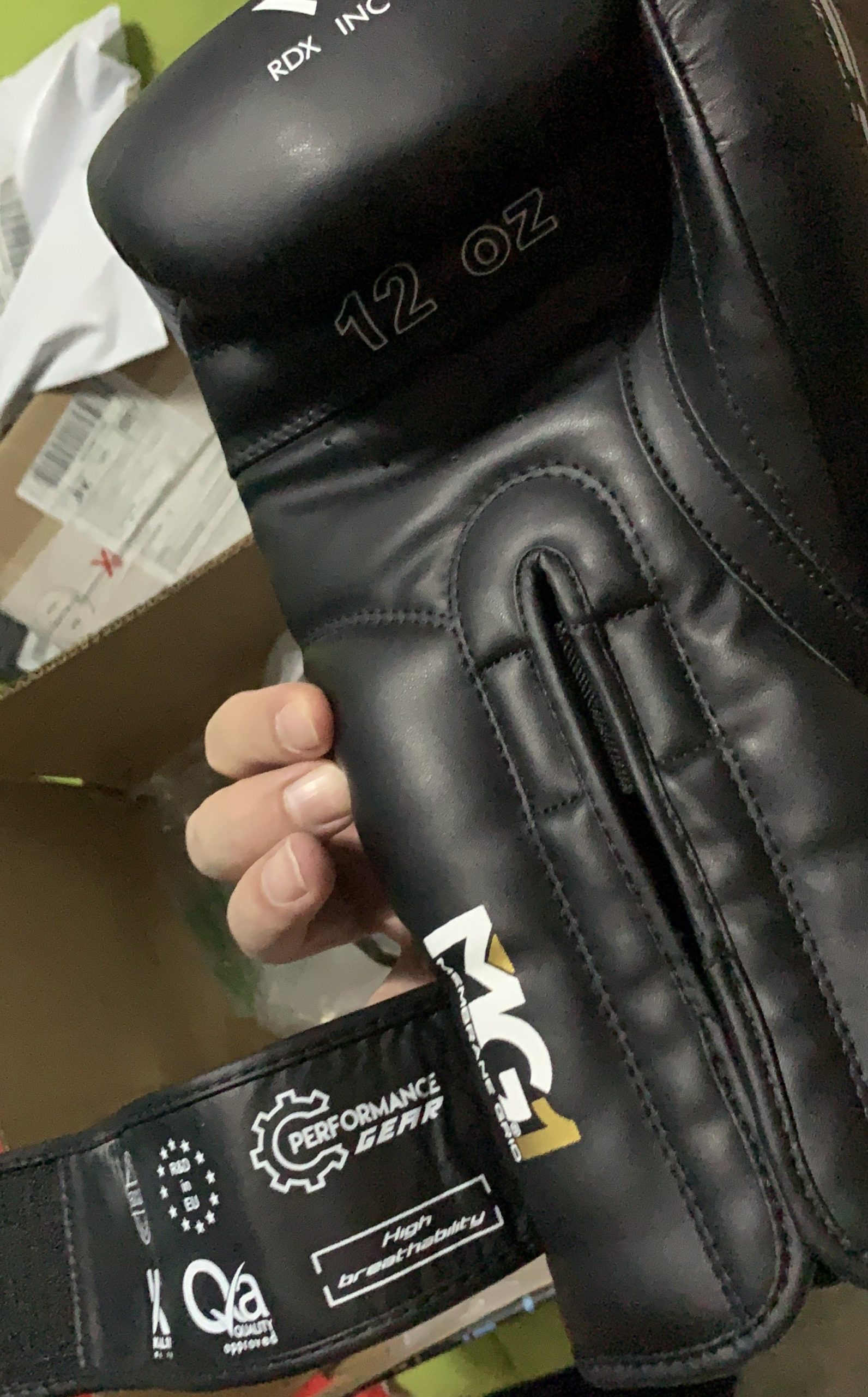 RDX Boxing Gloves EGO, Sparring Muay Thai Kickboxing MMA Heavy Training Mitts, Maya Hide Leather, Ventilated, Long Support, Punching Bag Workout Pads, Men Women Adult 8 10 12 14 16 oz customer photo 2