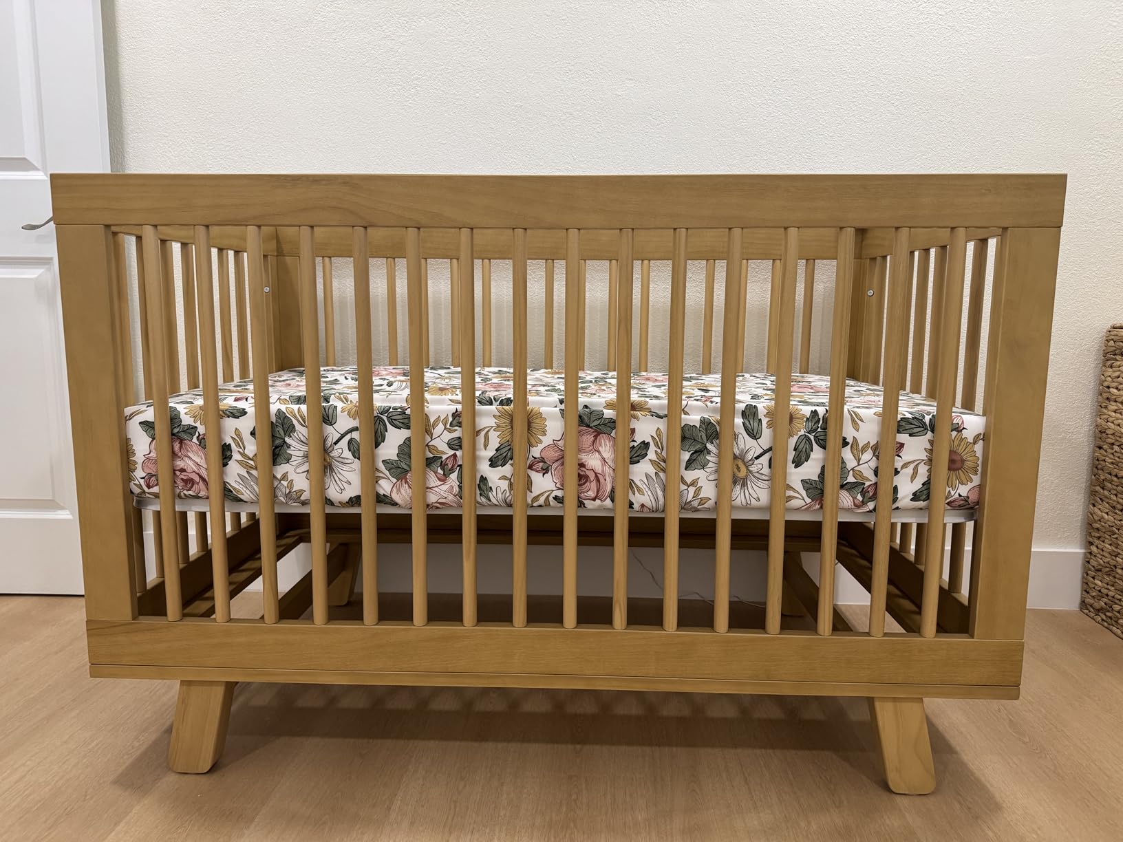 Babyletto Hudson 3-in-1 Convertible Baby Crib - GREENGUARD Gold Certified - Convertible Crib to Toddler Bed and Daybed - Baby Bed with 4 Adjustable Heights - Wooden Crib - Washed Natural customer photo 1