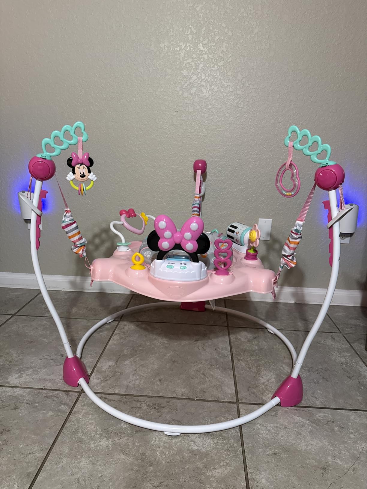 Bright Starts Disney Baby Finding Nemo Sea of Activities Baby Activity Center Jumper with Interactive Toys, Lights, Songs & Sounds, 6-12 Months (Blue) customer photo 1