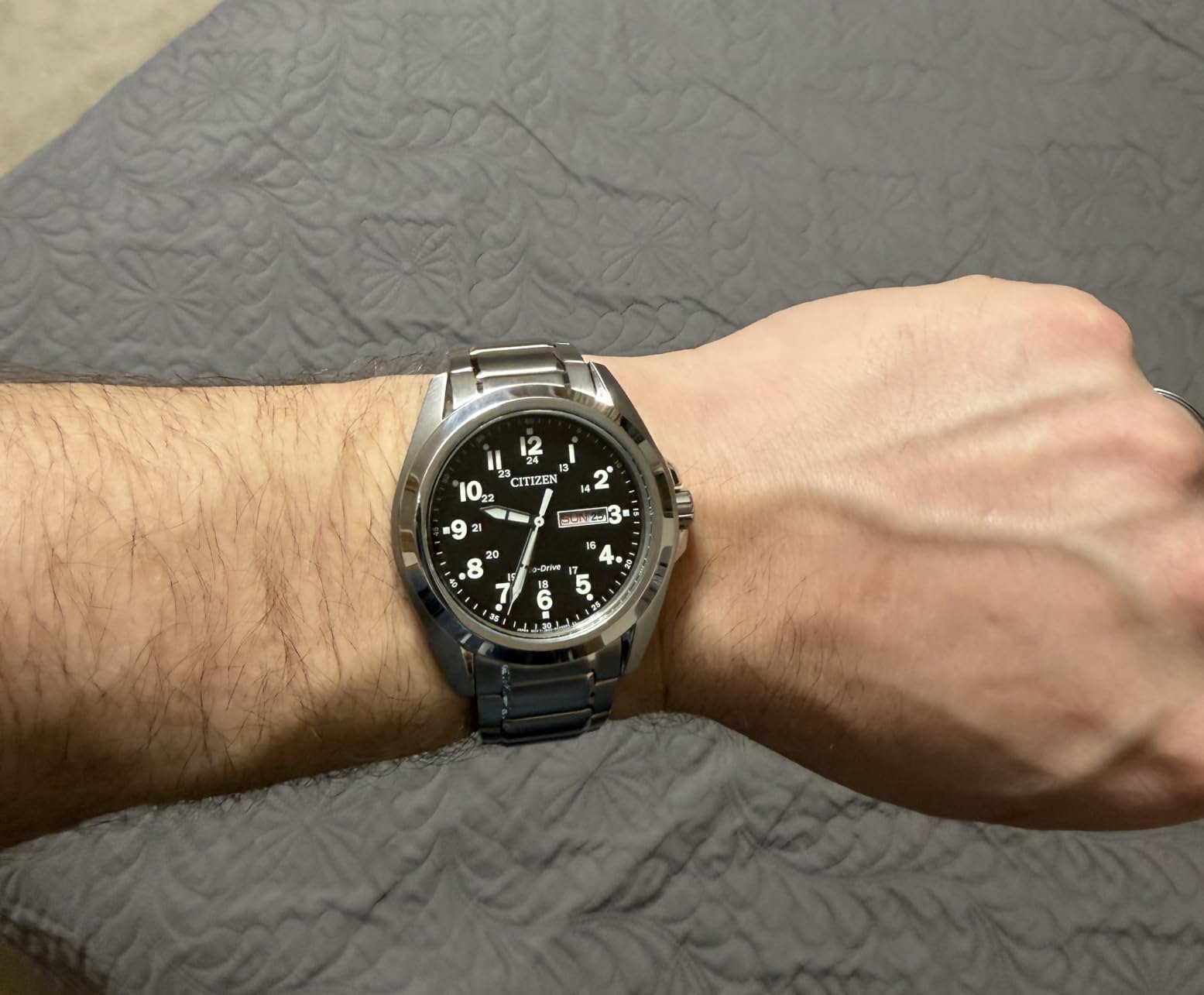 Citizen Men's Eco-Drive Weekender Garrison Field Watch 43mm customer photo 2