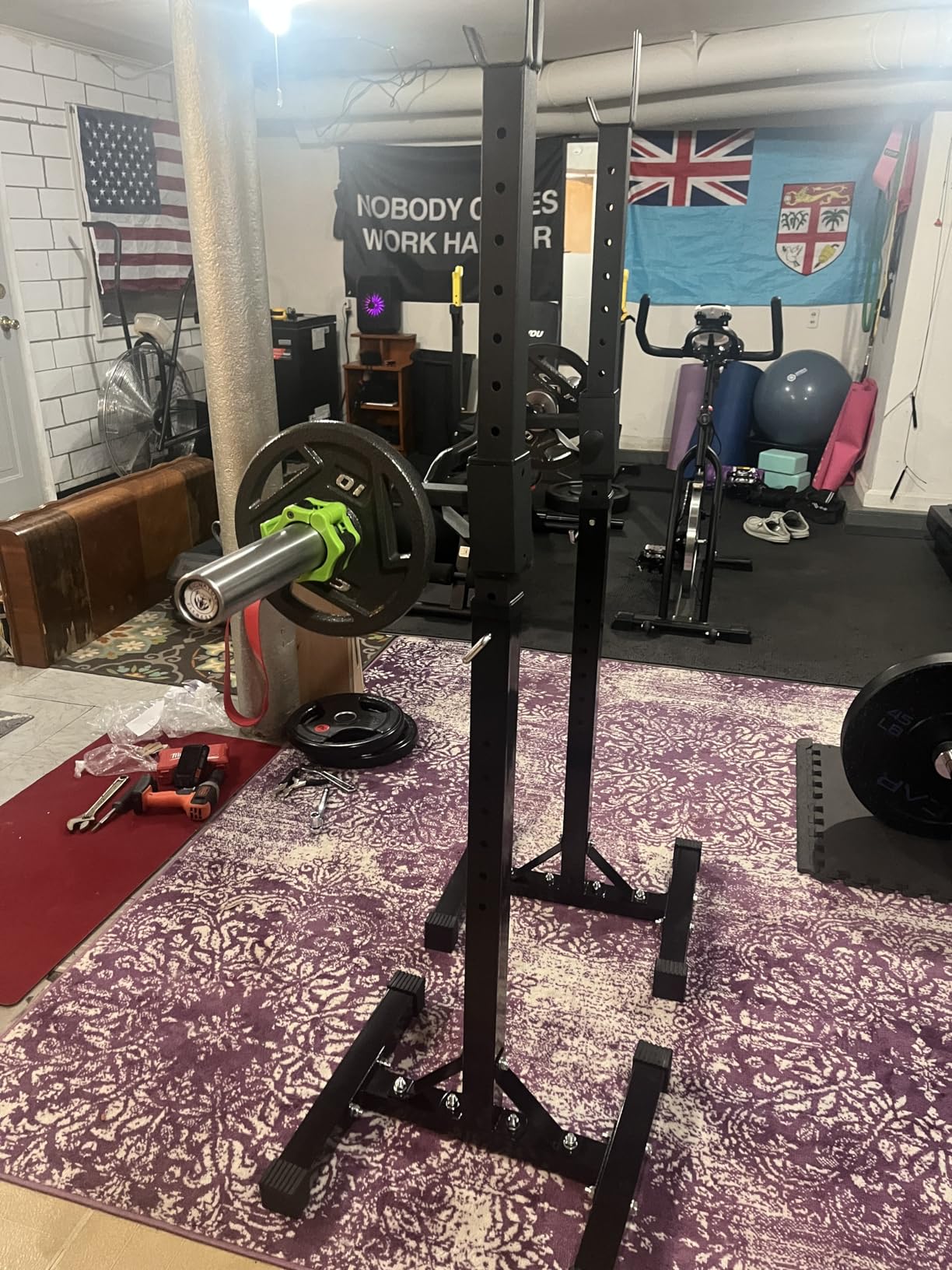 F2C Max Load 550Lbs Pair of Adjustable Squat Rack 41