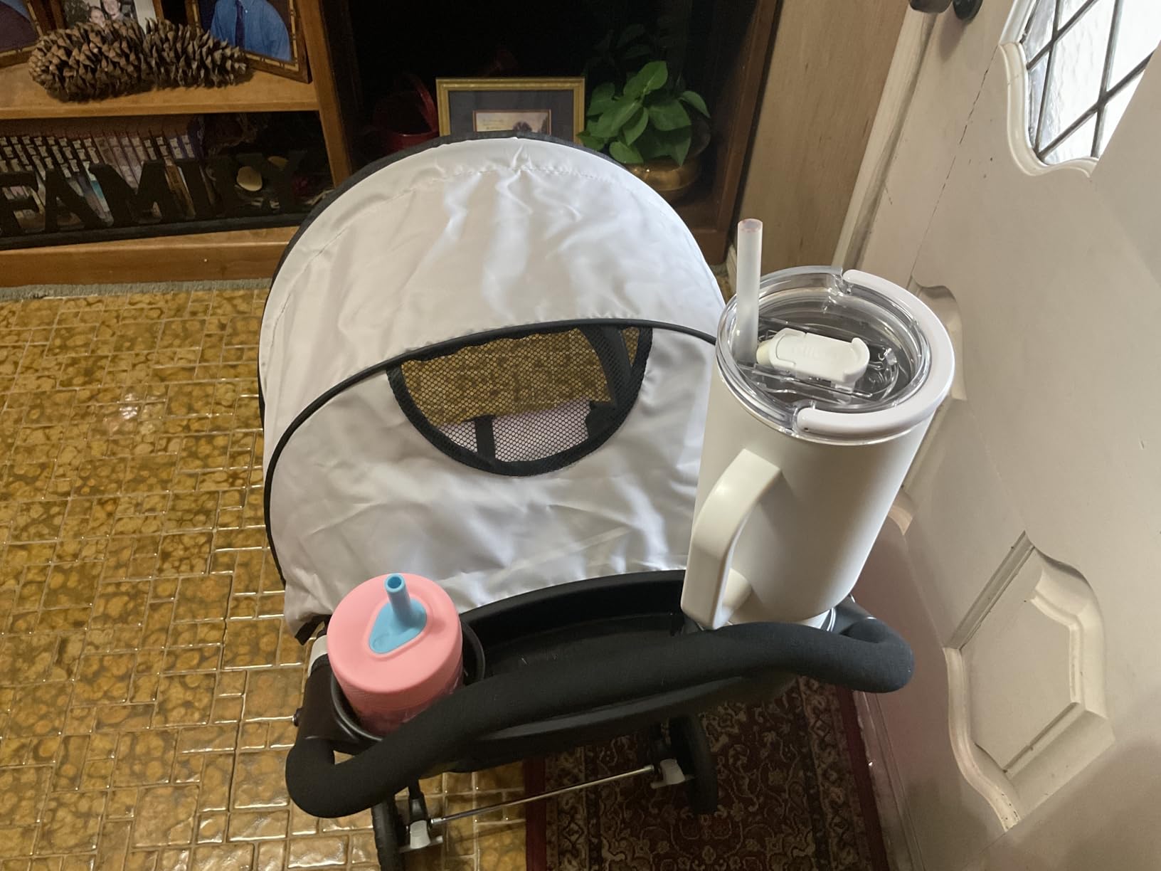 Kolcraft Cloud Plus Lightweight Umbrella Stroller for Toddlers with Reclining Seat, Large Storage Basket, Canopy, Infant & Parent Trays, Compact Fold for Summer Travel, Durable Frame, Slate Gray customer photo 2