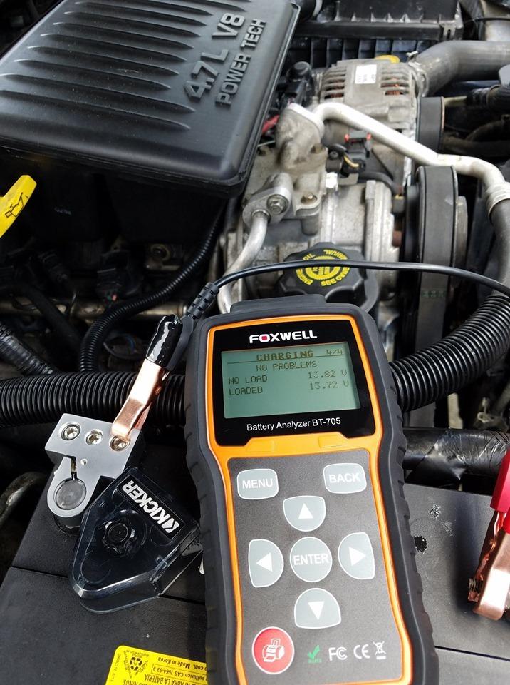 FOXWELL BT705 Car Battery Tester 24V 12V, Professional Alternator Tester, Automotive 100-2000CCA Load Tester, Digital Cranking Charging System Analyzer with High Accuracy for Trucks, RVs & Boats customer photo 1