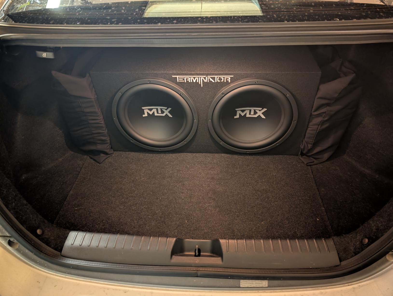 MTX 12-Inch Dual Subwoofer with Amp & Wiring Kit - Car Sound System Bundle with 1200W Peak Loaded Enclosure, Planet Audio Peak 1500W Monoblock Amplifier, and Soundstorm 8 Gauge Wiring Set customer photo 2