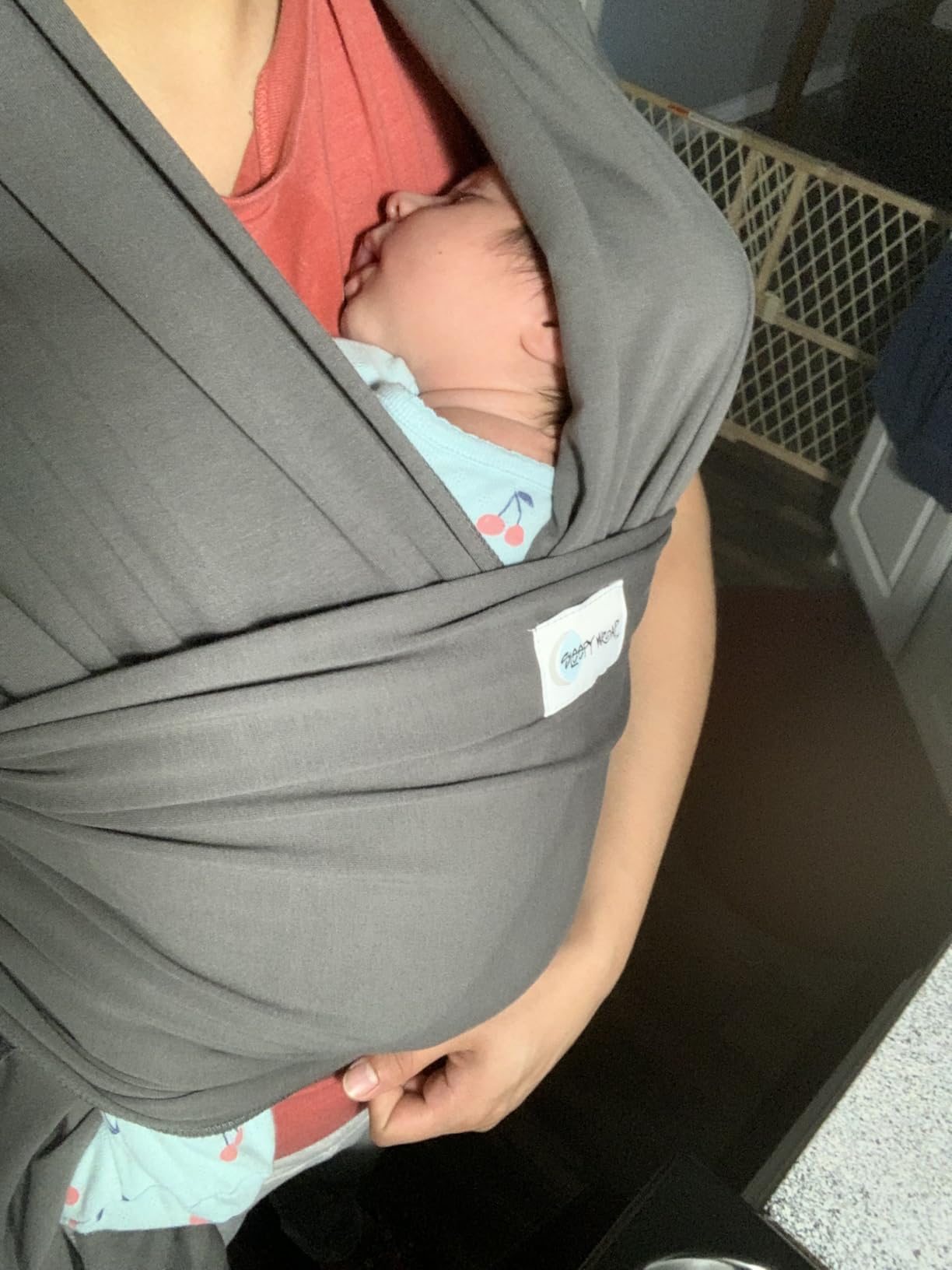 Sleepy Wrap Baby Carrier Newborn to Toddler 7-35 lbs - Lightweight, Breathable Baby Wrap Carrier - Stretchable, Ergonomic Baby Sling Carrier for Hands Free Support and Bonding customer photo 1
